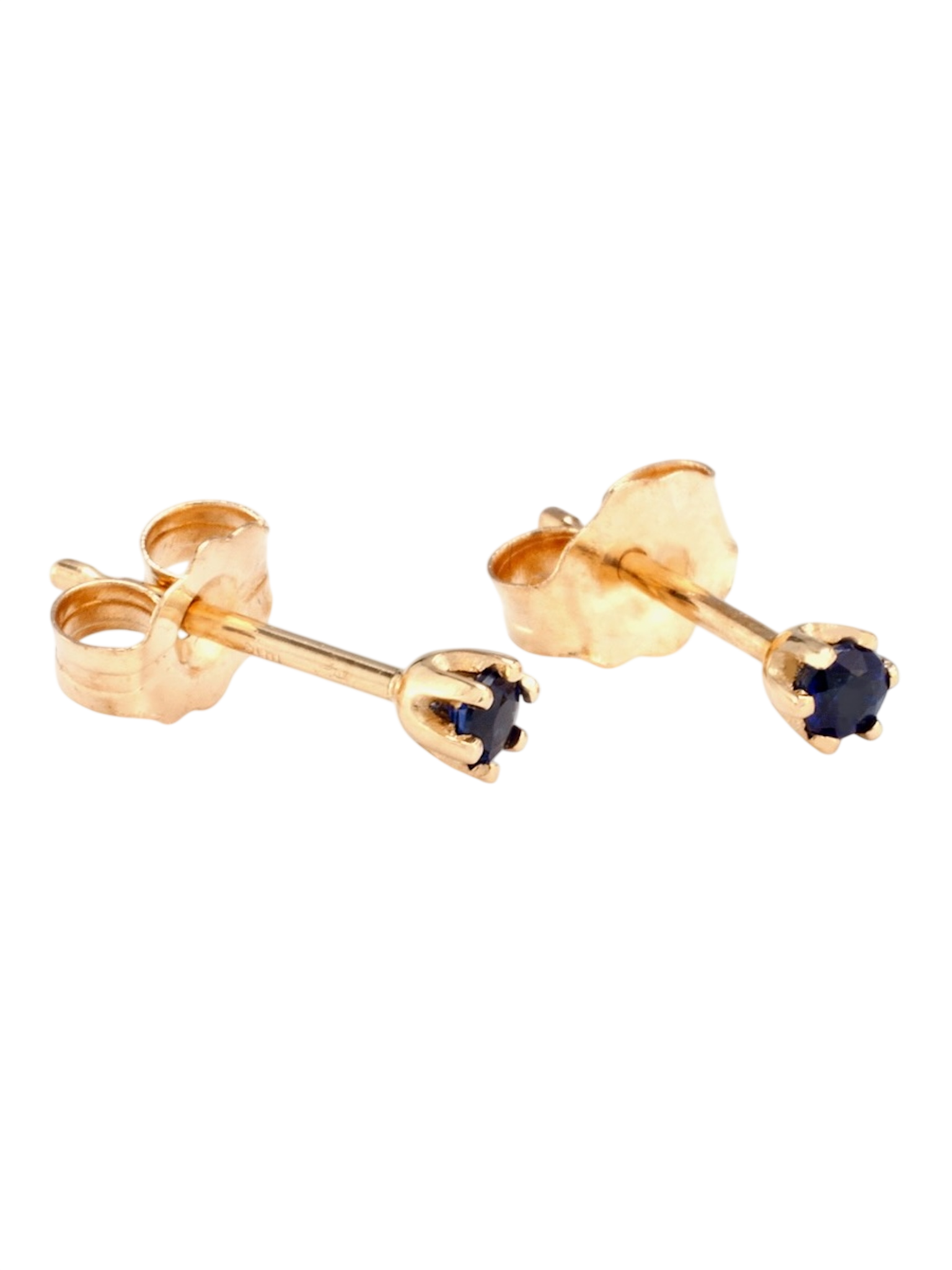 Baby birthstone blue sapphire studs