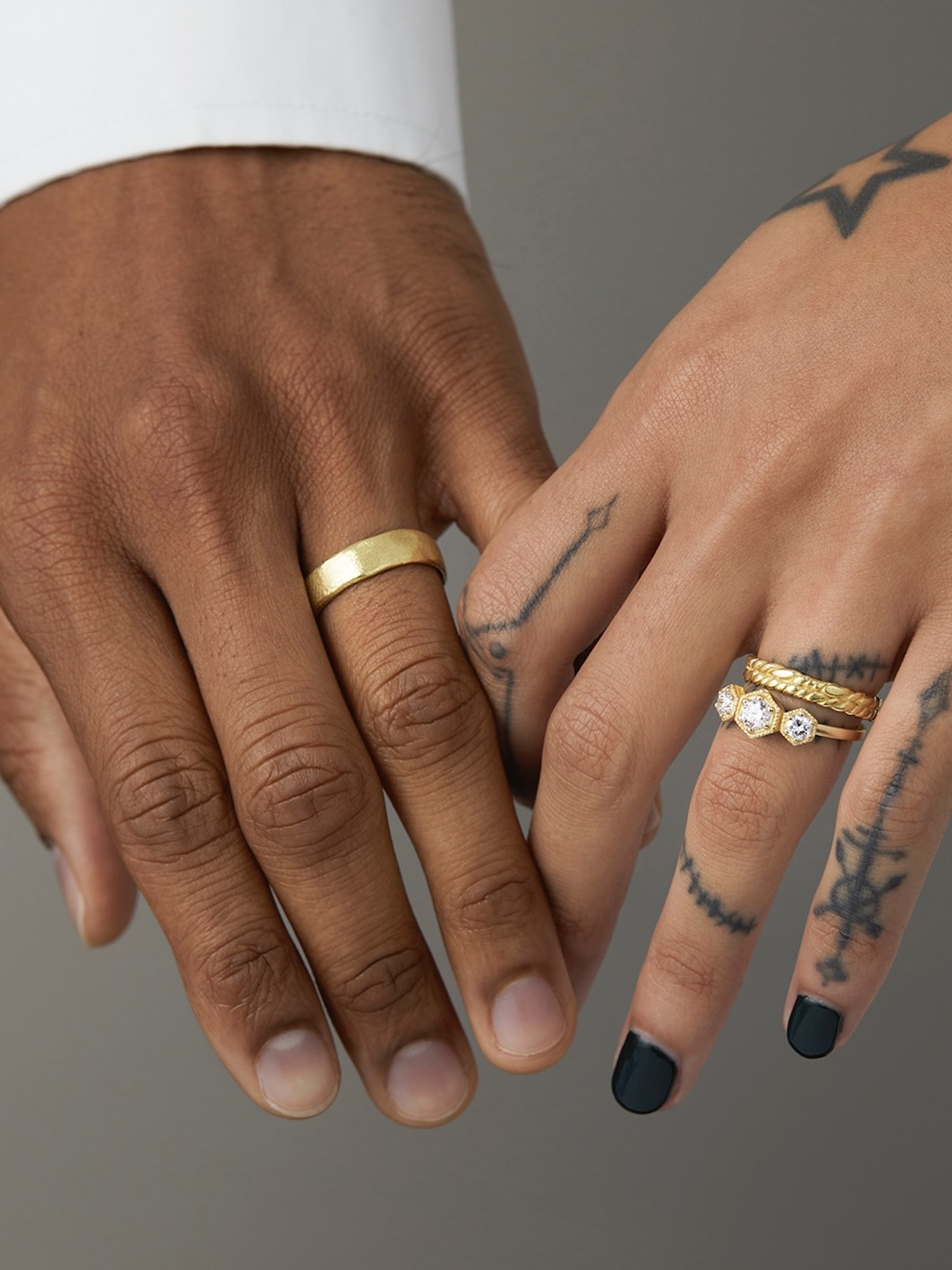 6mm organic textured band