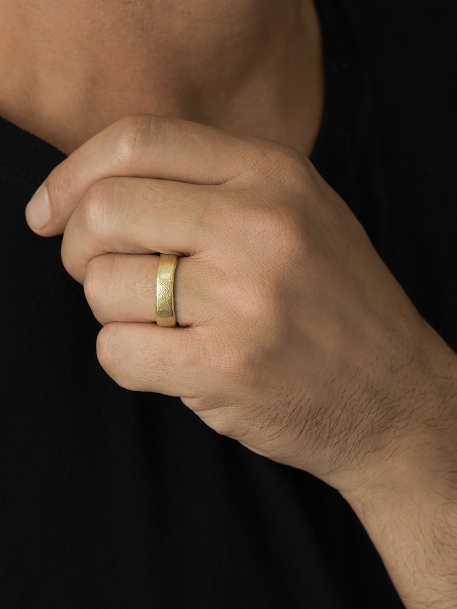 6mm organic textured band