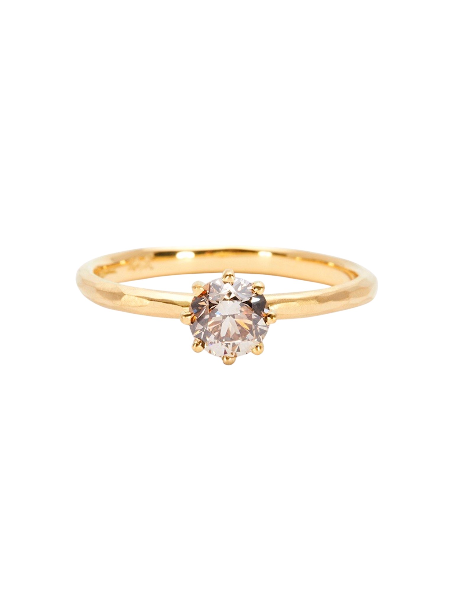 5mm brown diamond blooming ring