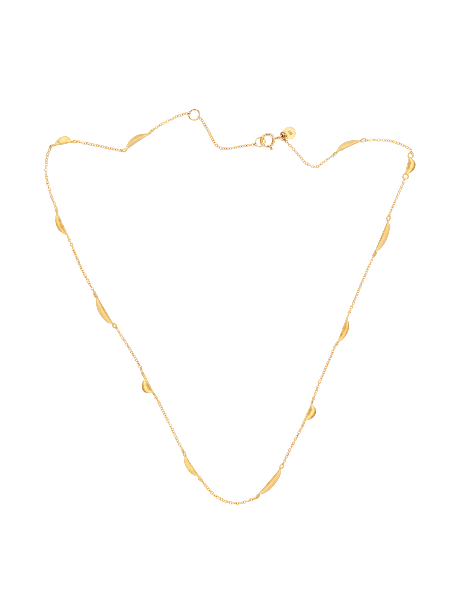 Spaced crescent necklace