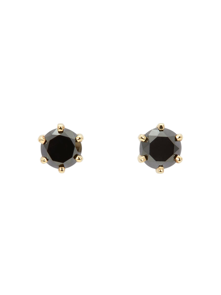 4mm Black Diamond Studs photo
