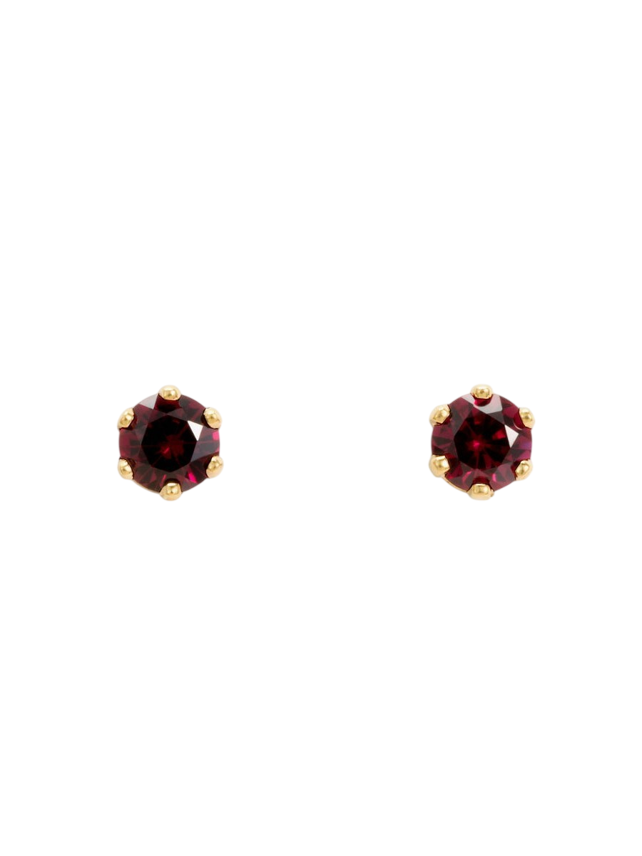 3mm Garnet Studs photo
