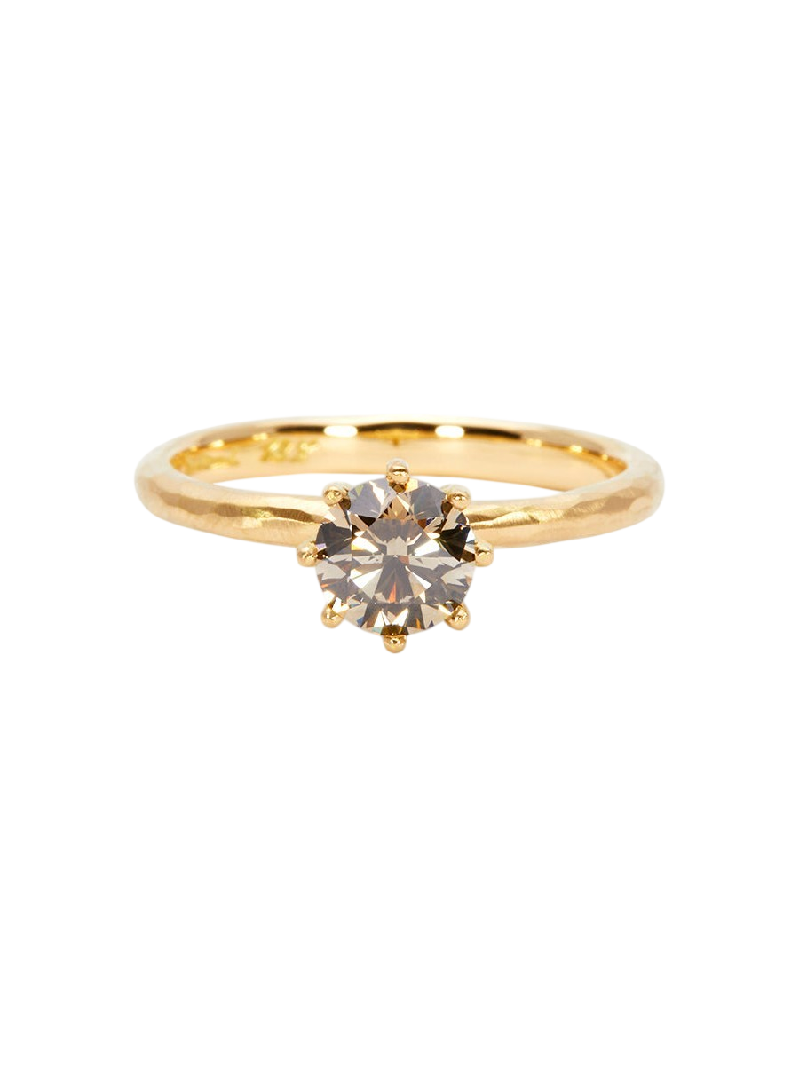 5.6mm Brown Diamond Blooming Ring photo