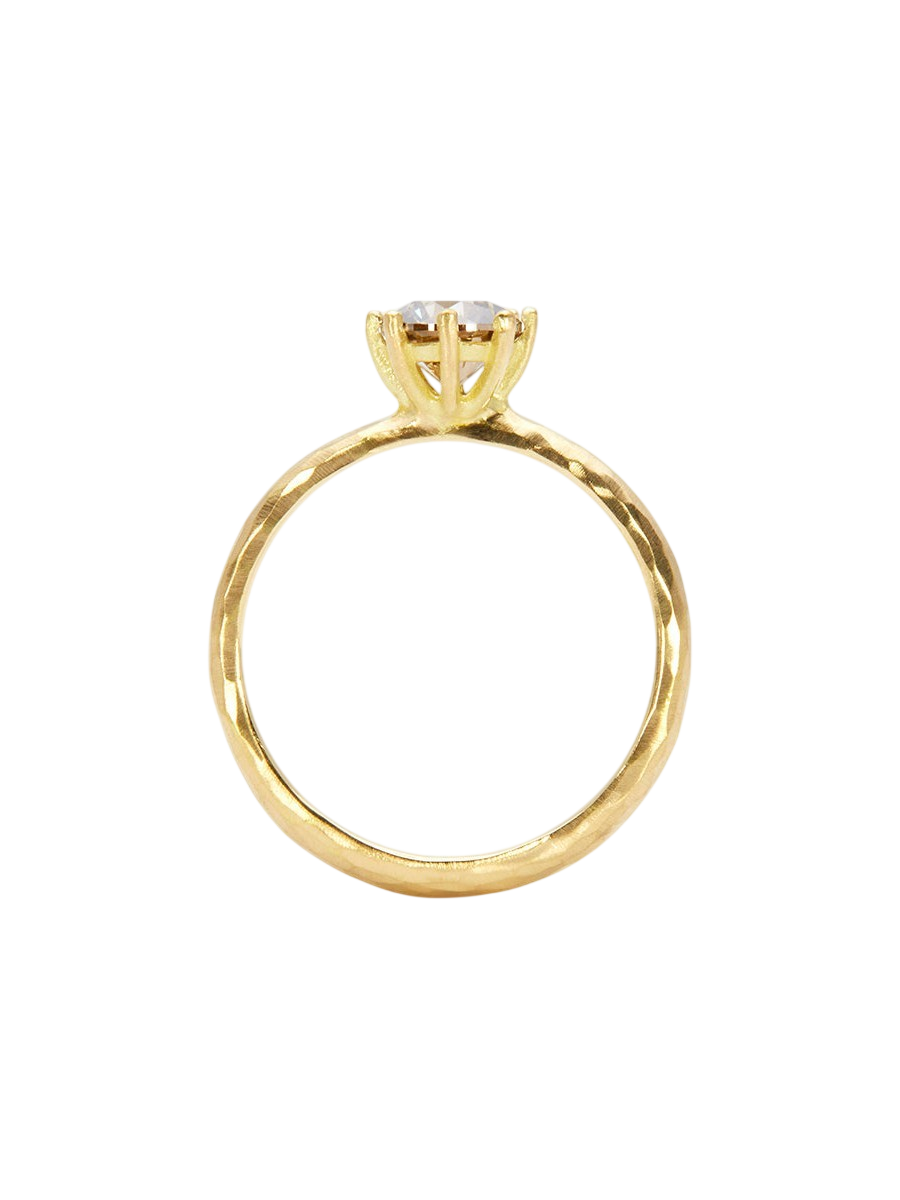 5.6mm Brown Diamond Blooming Ring