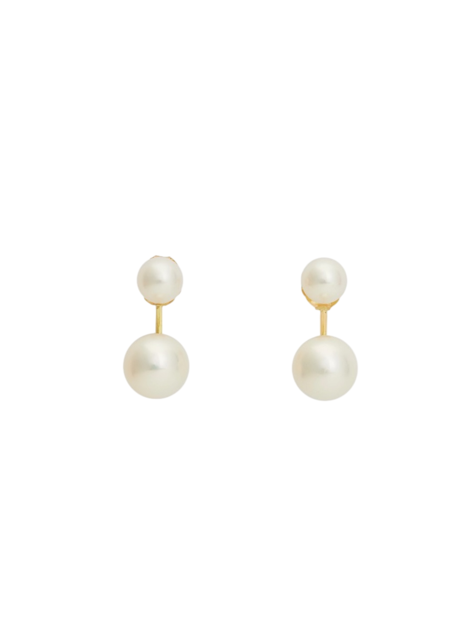 White pearl sister studs
