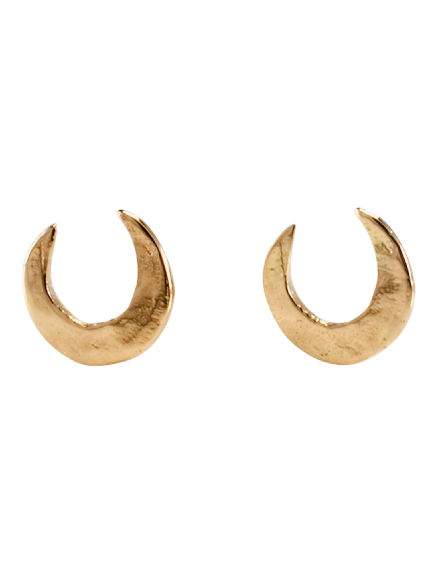 Crescent moon studs