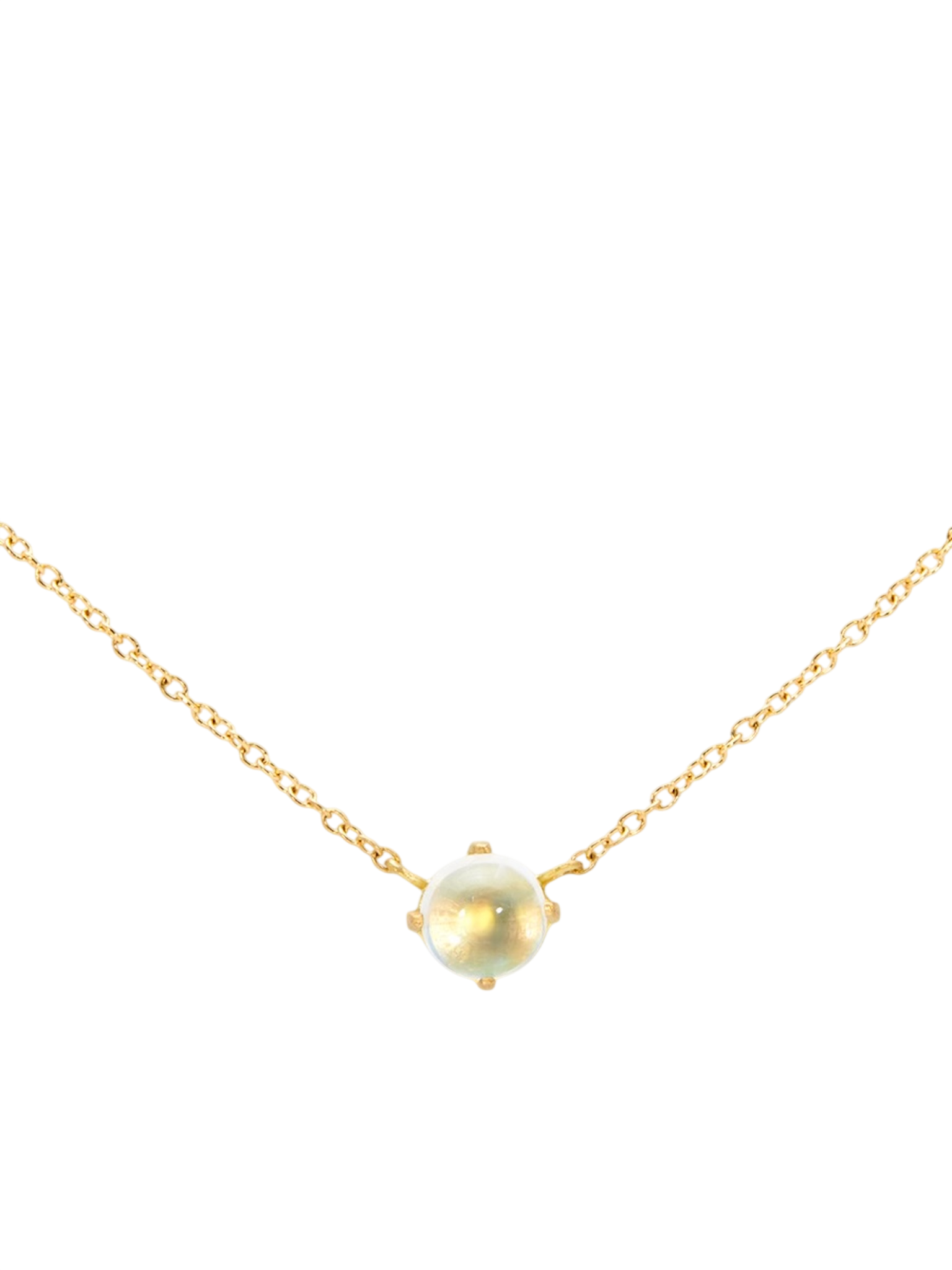 Rainbow moonstone wisp necklace