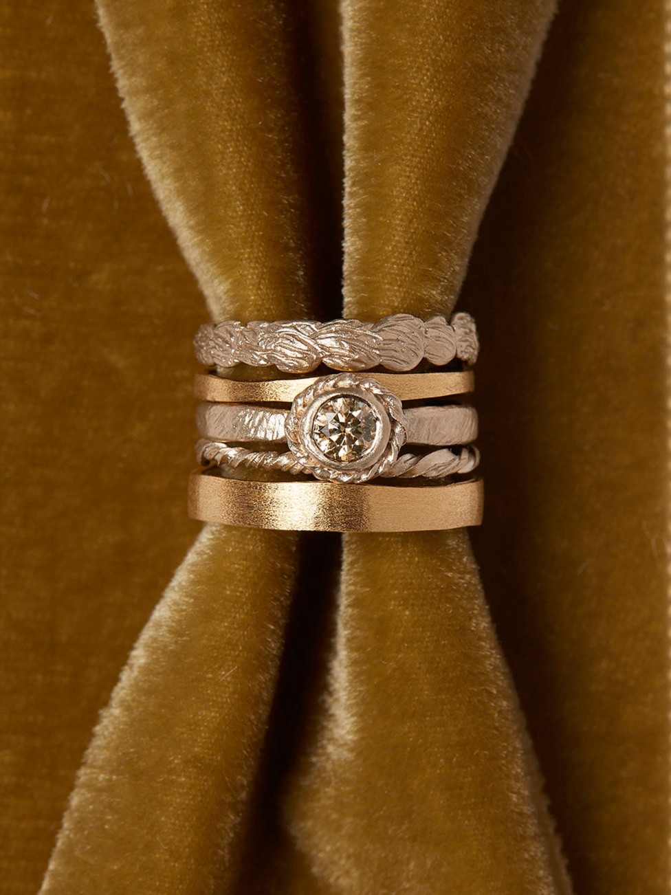 4mm Brown Diamond Dawn Ring