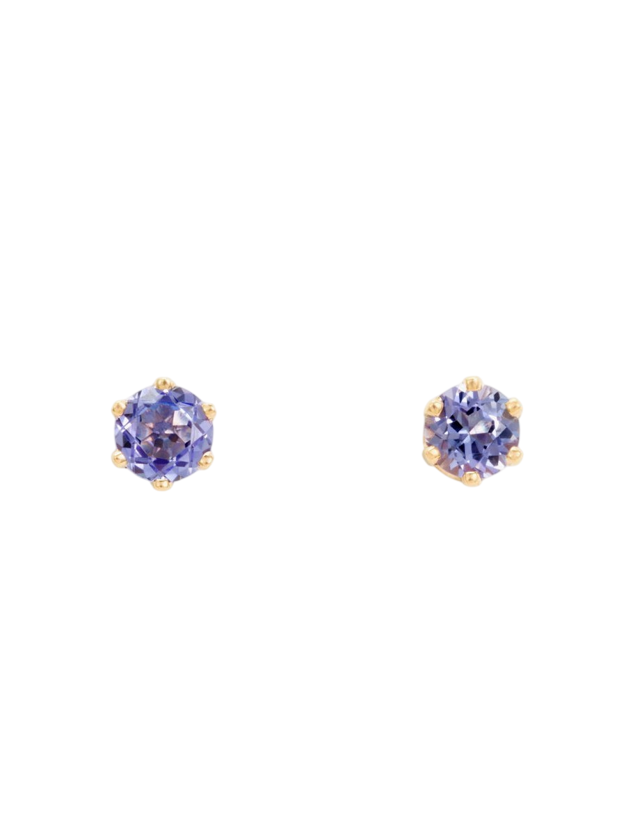 3mm Tanzanite Studs photo