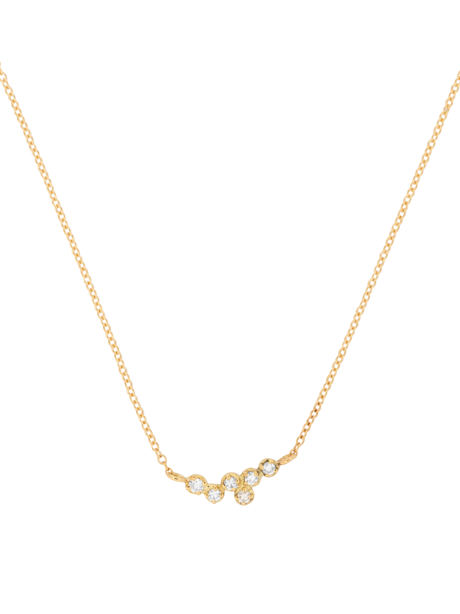 White diamond hydra necklace