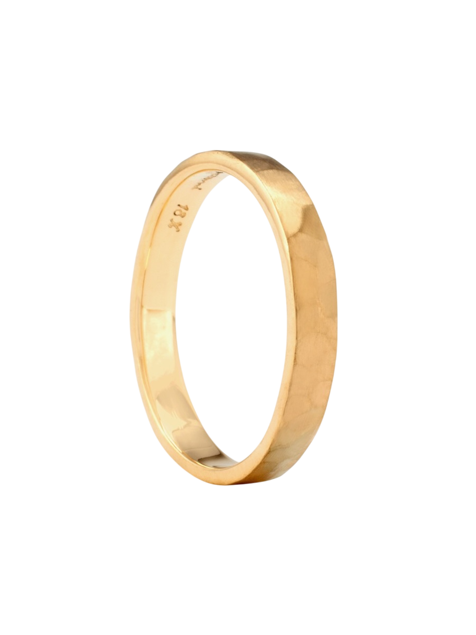 2.8mm hammered texture band