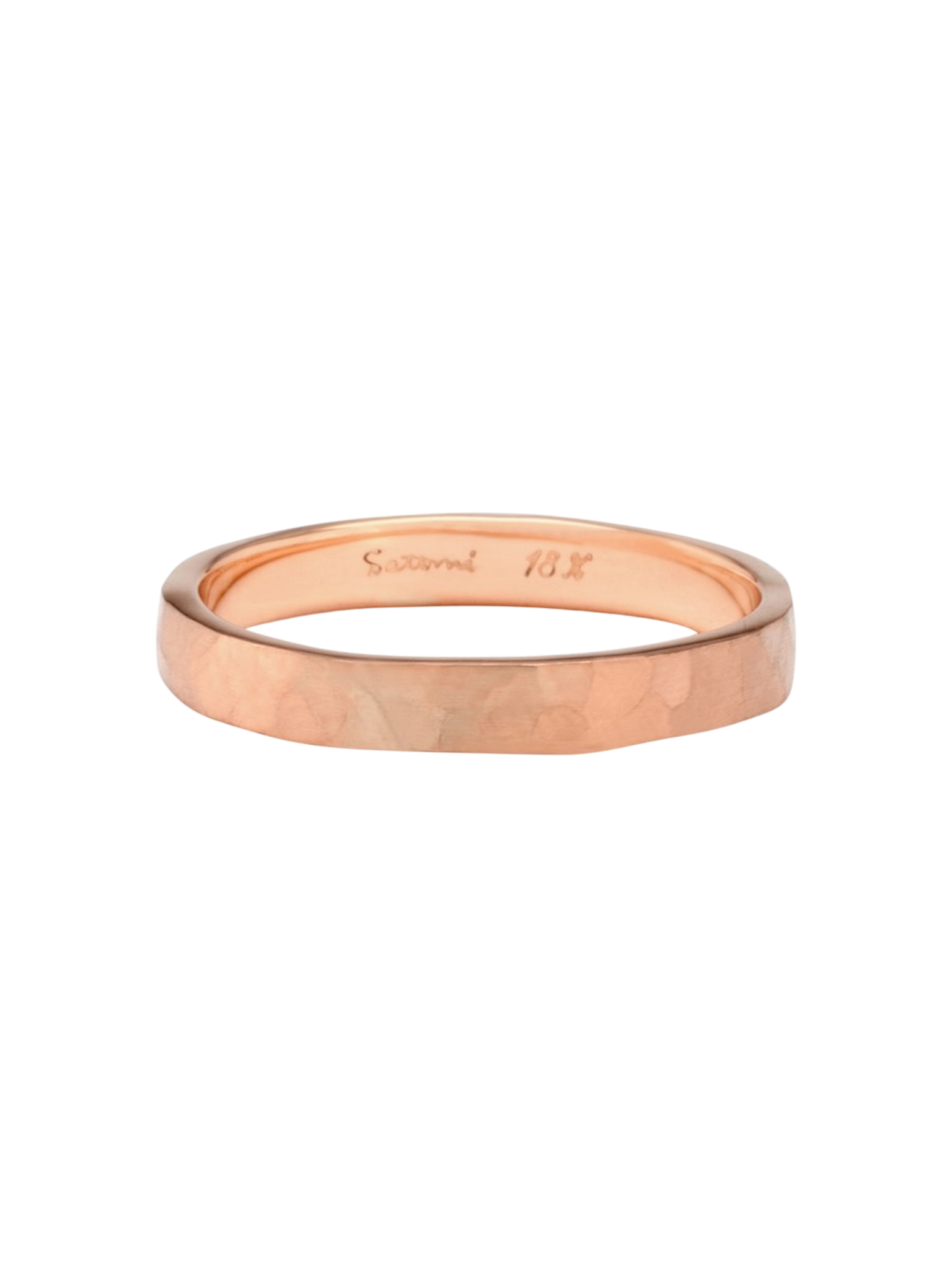 2.8mm hammered texture band
