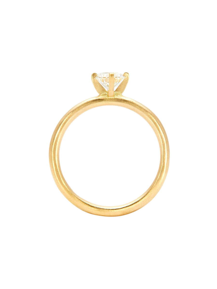 5mm White Diamond Noble Ring