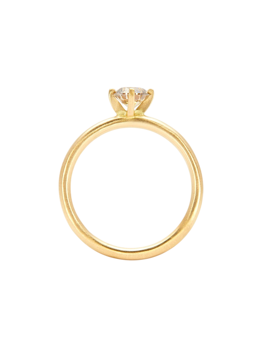 5mm Brown Diamond Noble Ring