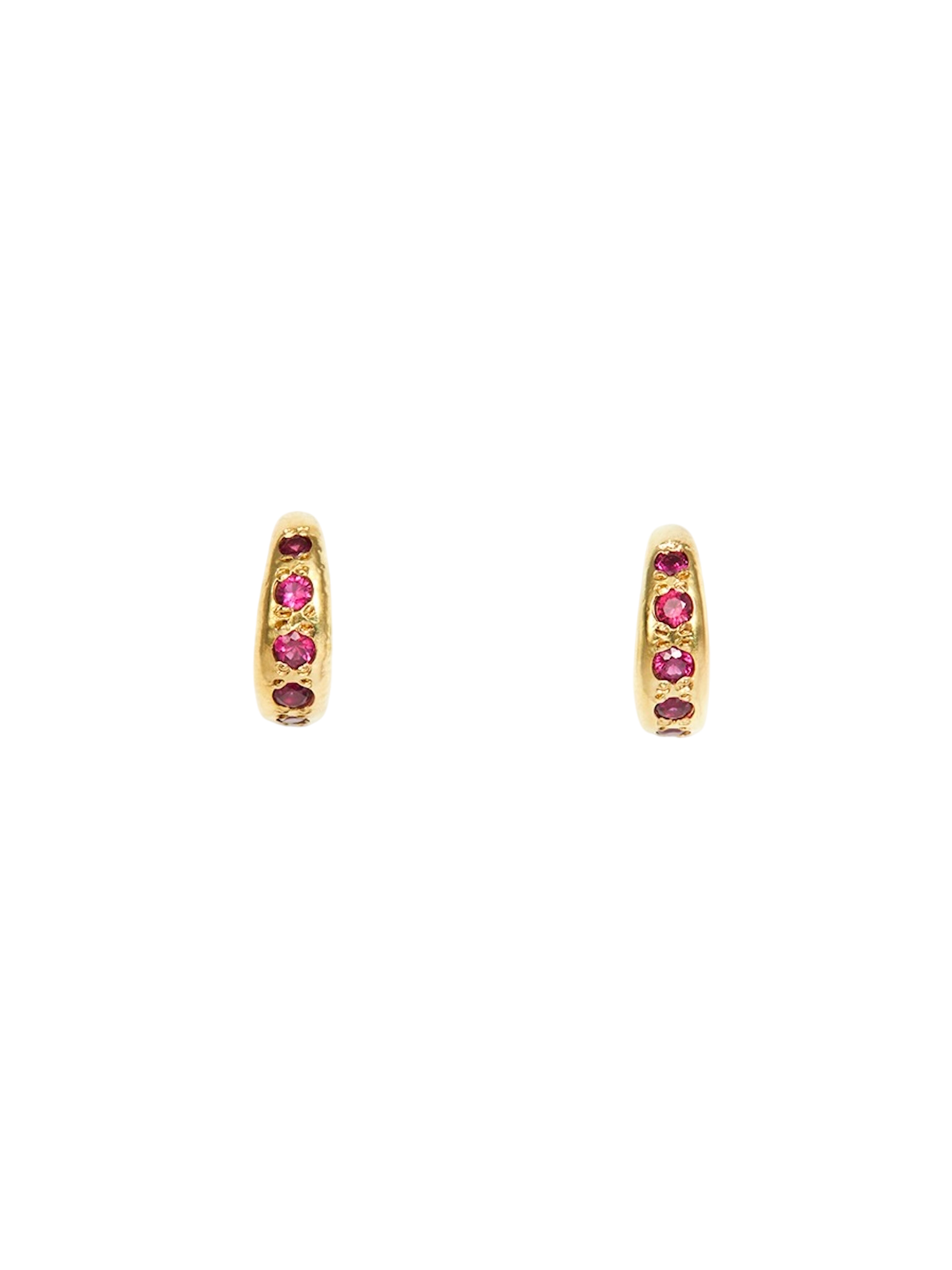 Ruby terra hoop earrings