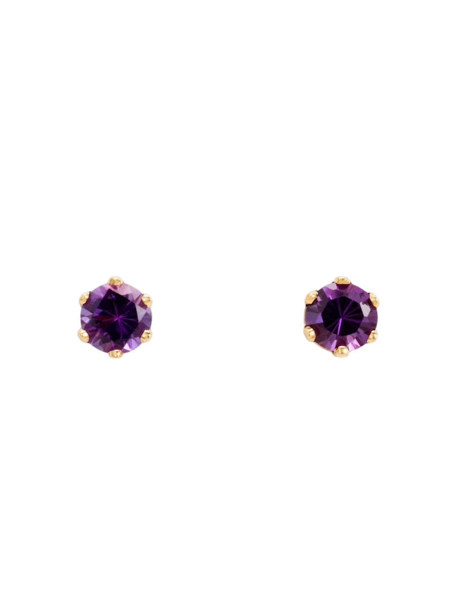 3mm Amethyst Studs photo