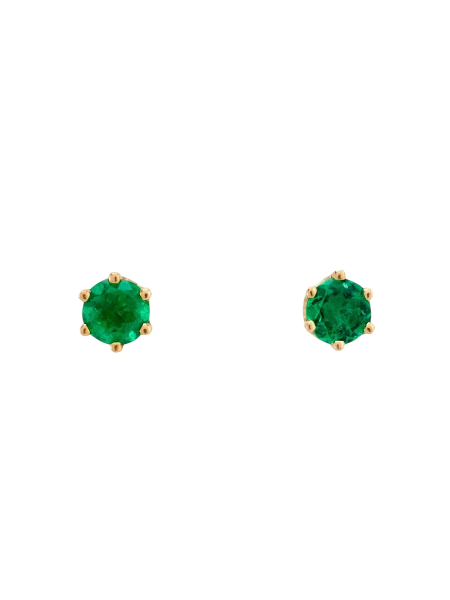 3mm Emerald Studs photo
