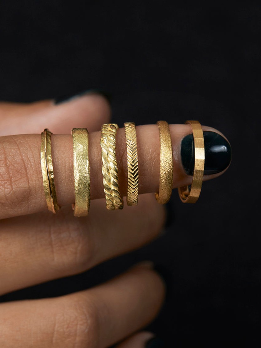 3.8mm Organic Textured Band