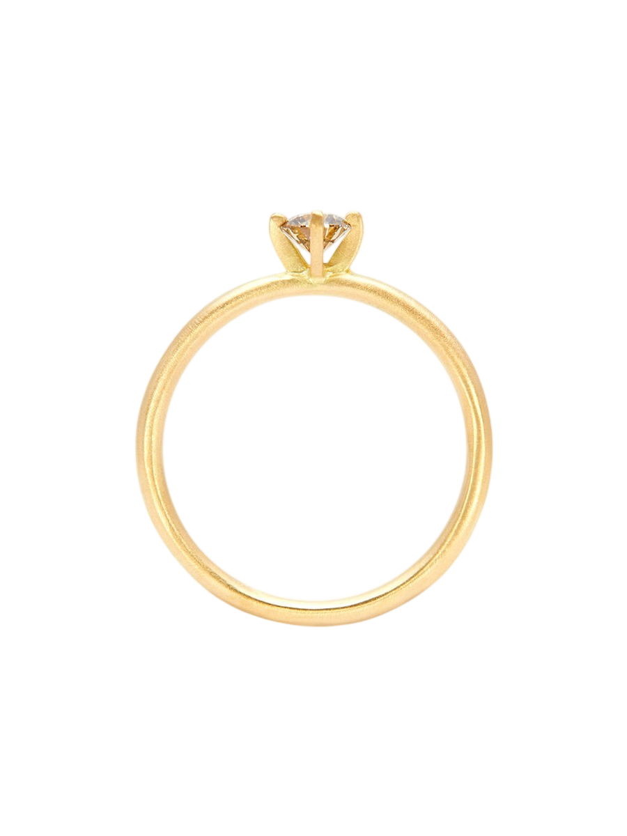 4mm Brown Diamond Noble Ring