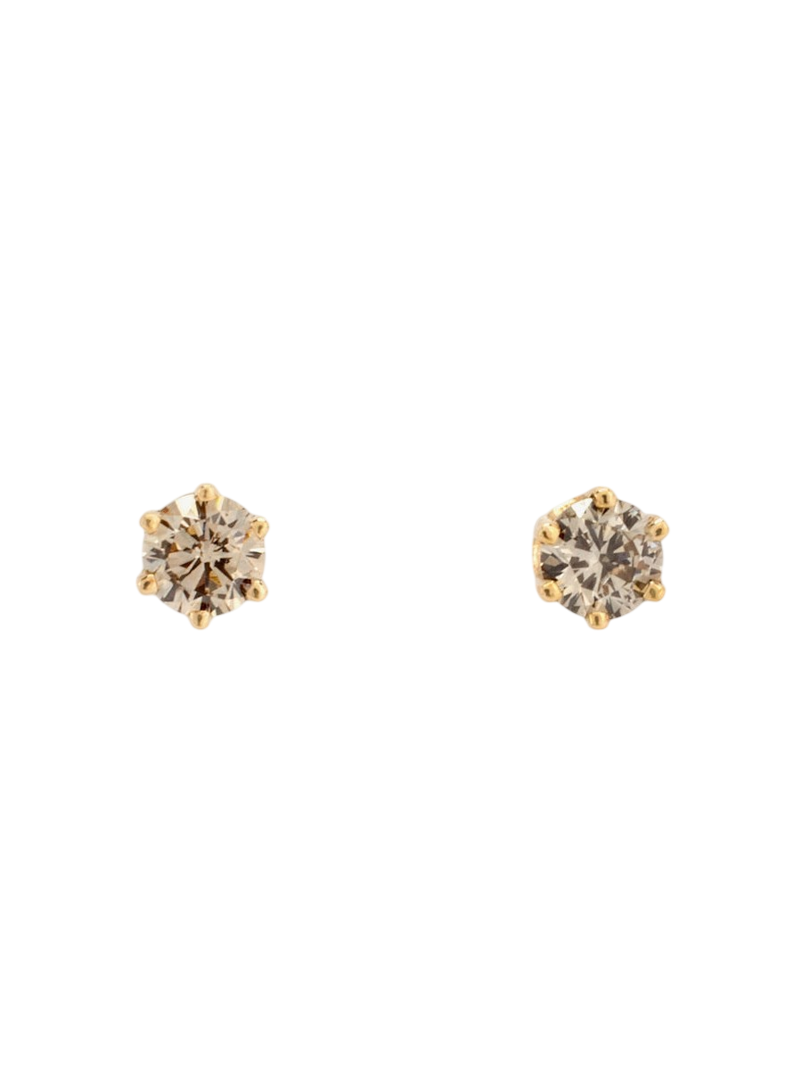 3mm Brown Diamond Studs photo