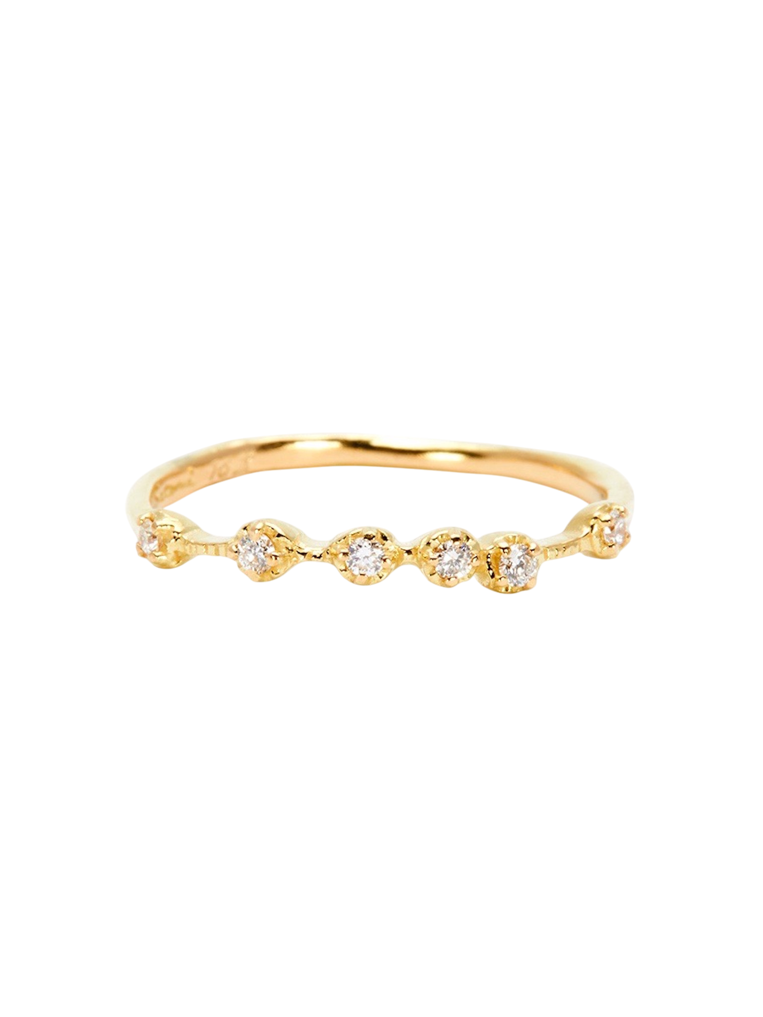 Diamond aurora ring
