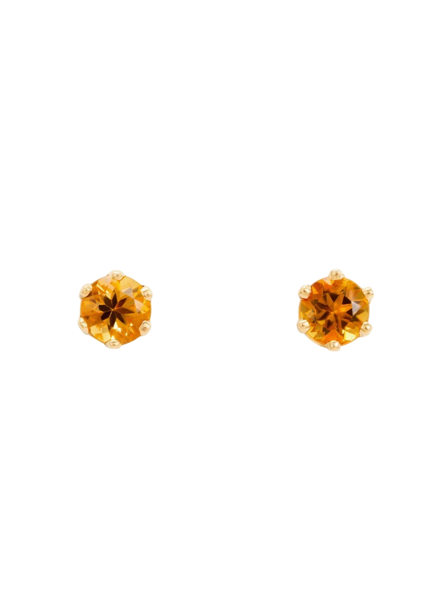 3mm Citrine Studs photo