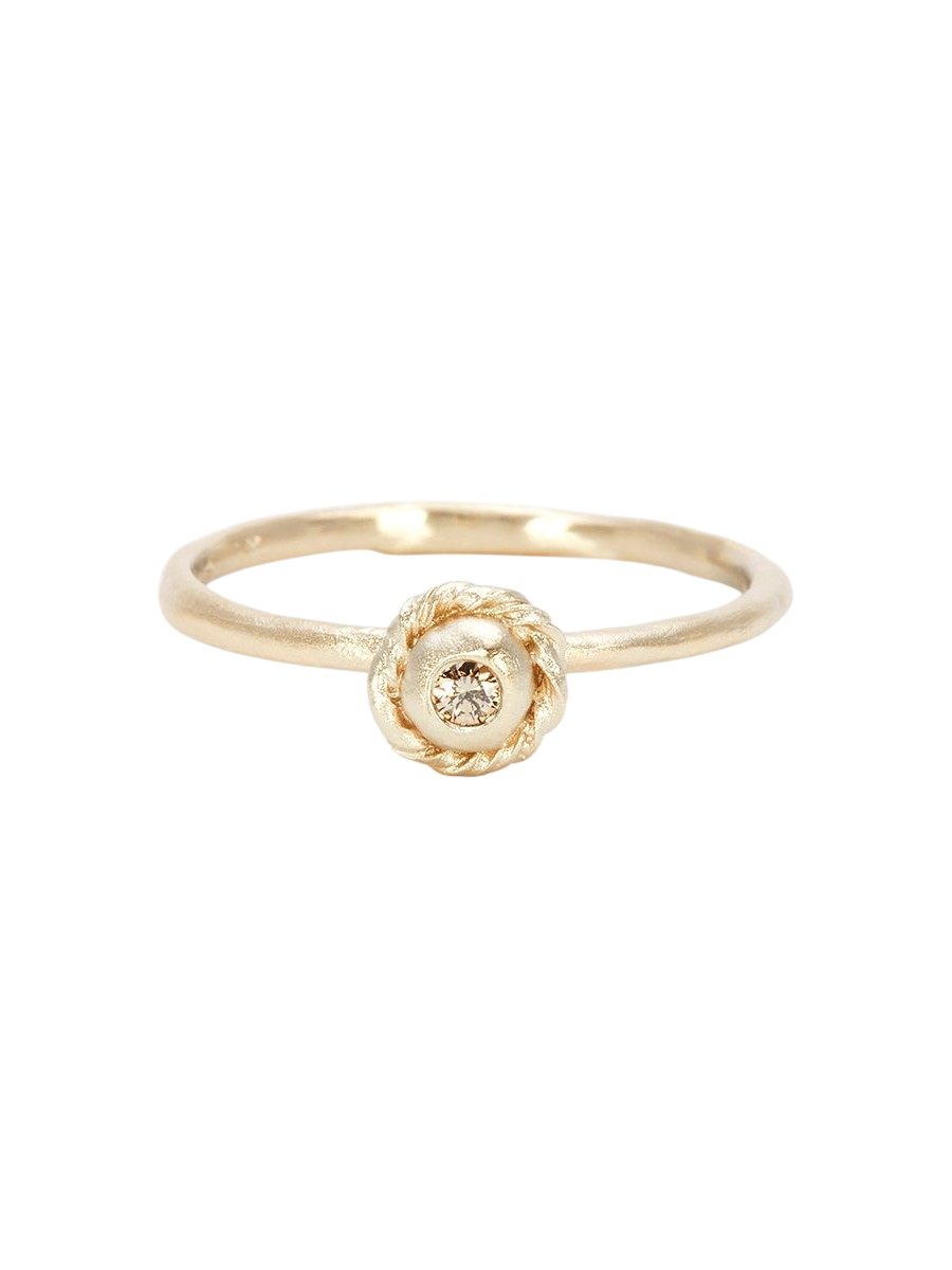 1.9mm Brown Diamond Dawn Ring photo