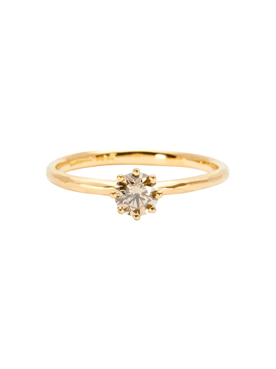 4.5mm Brown Diamond Blooming Ring photo