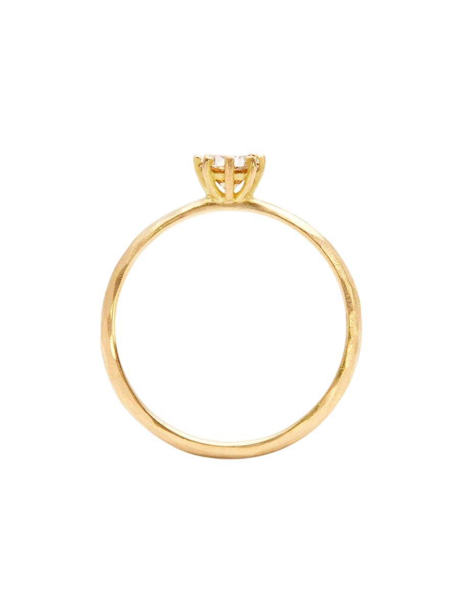 4.5mm Brown Diamond Blooming Ring