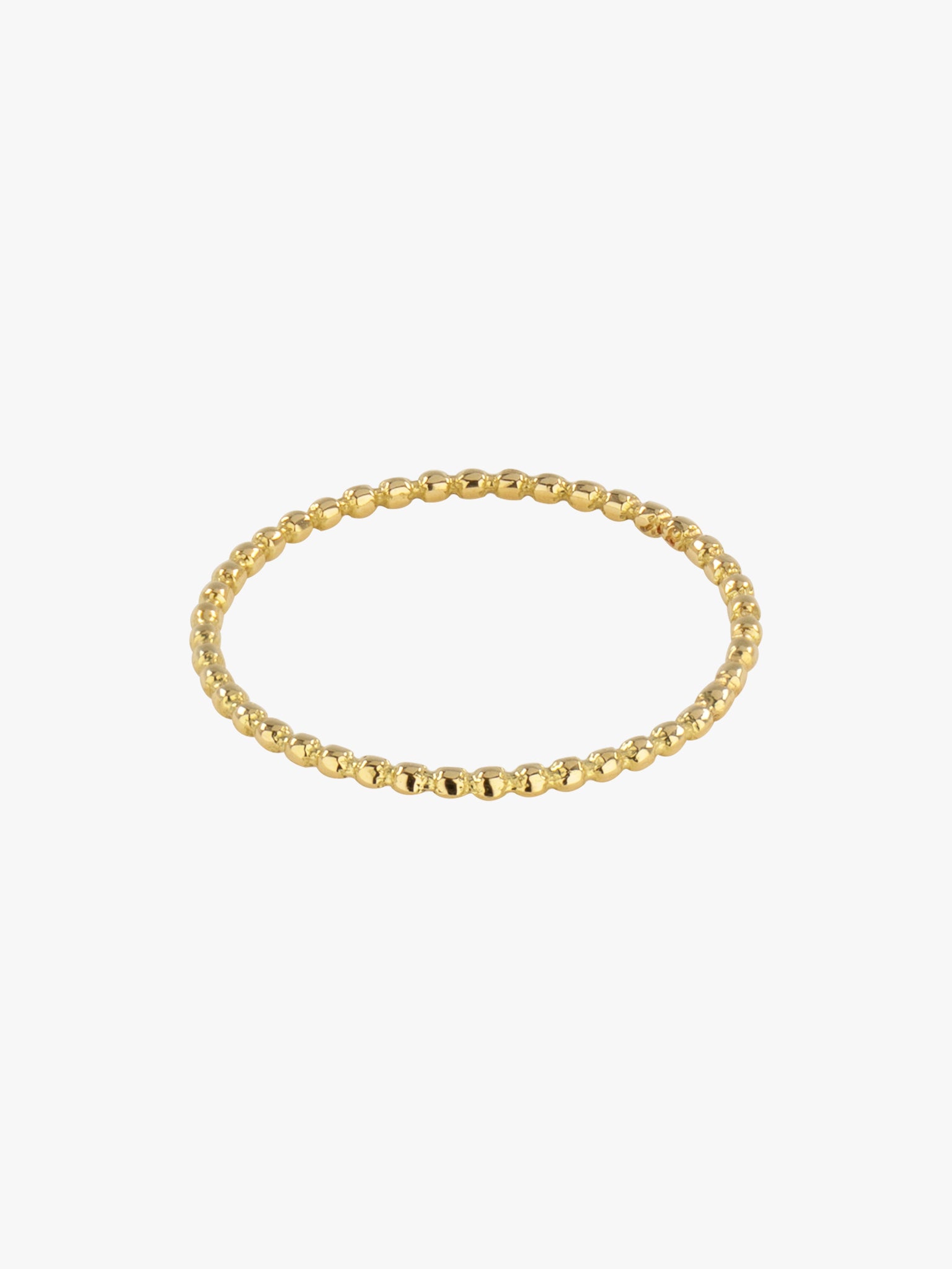 Beaded gold band