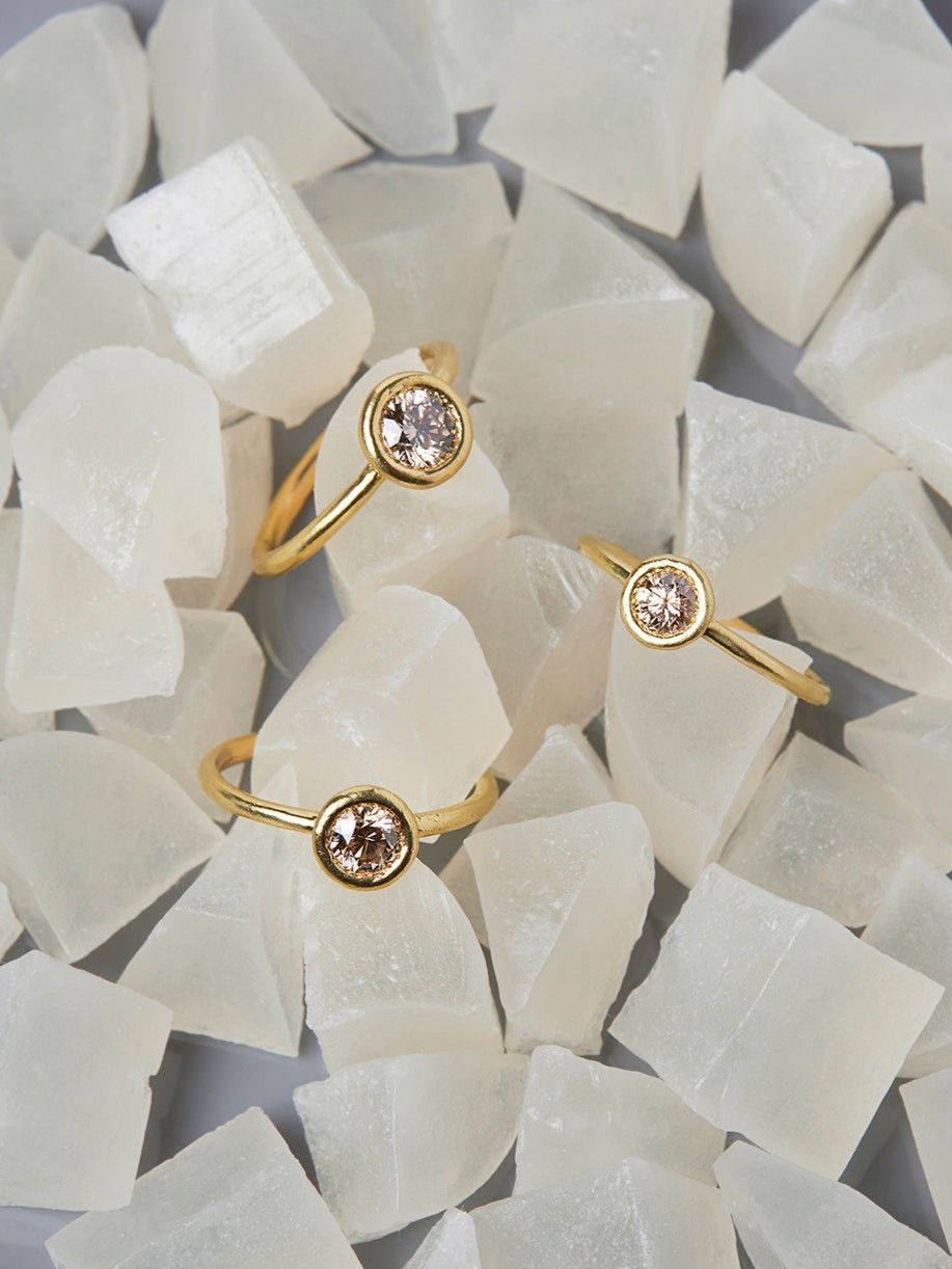 4.5mm Brown Diamond Kindred Ring