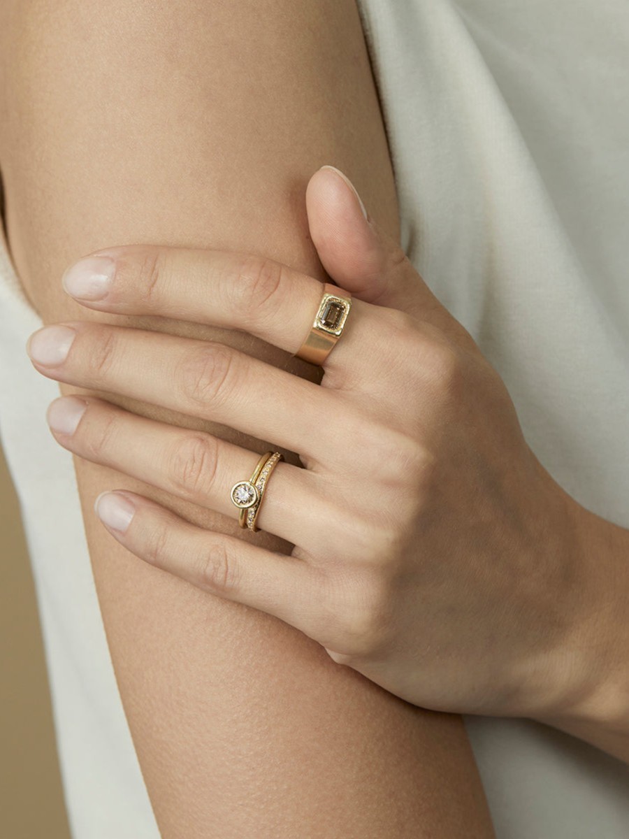 4.5mm Brown Diamond Kindred Ring