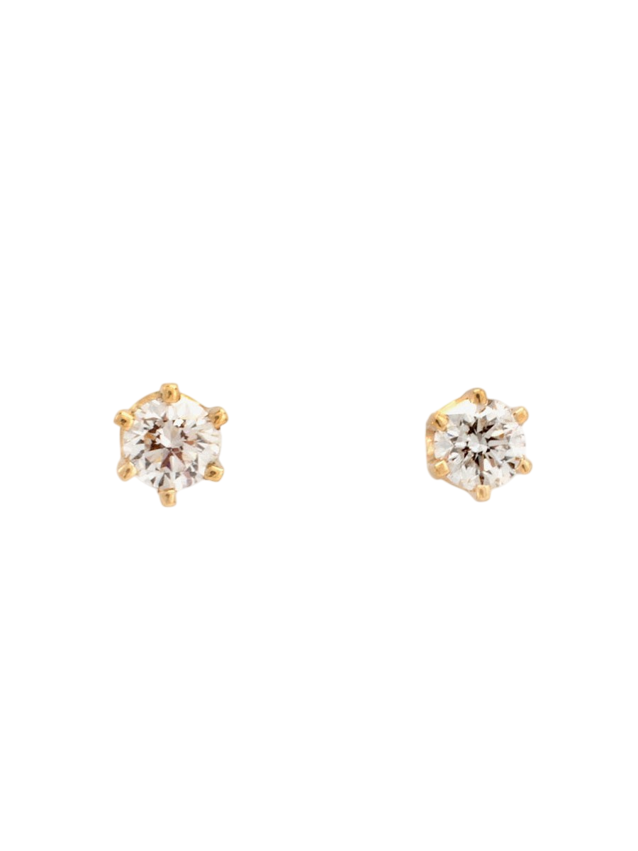 3mm White Diamond Studs photo
