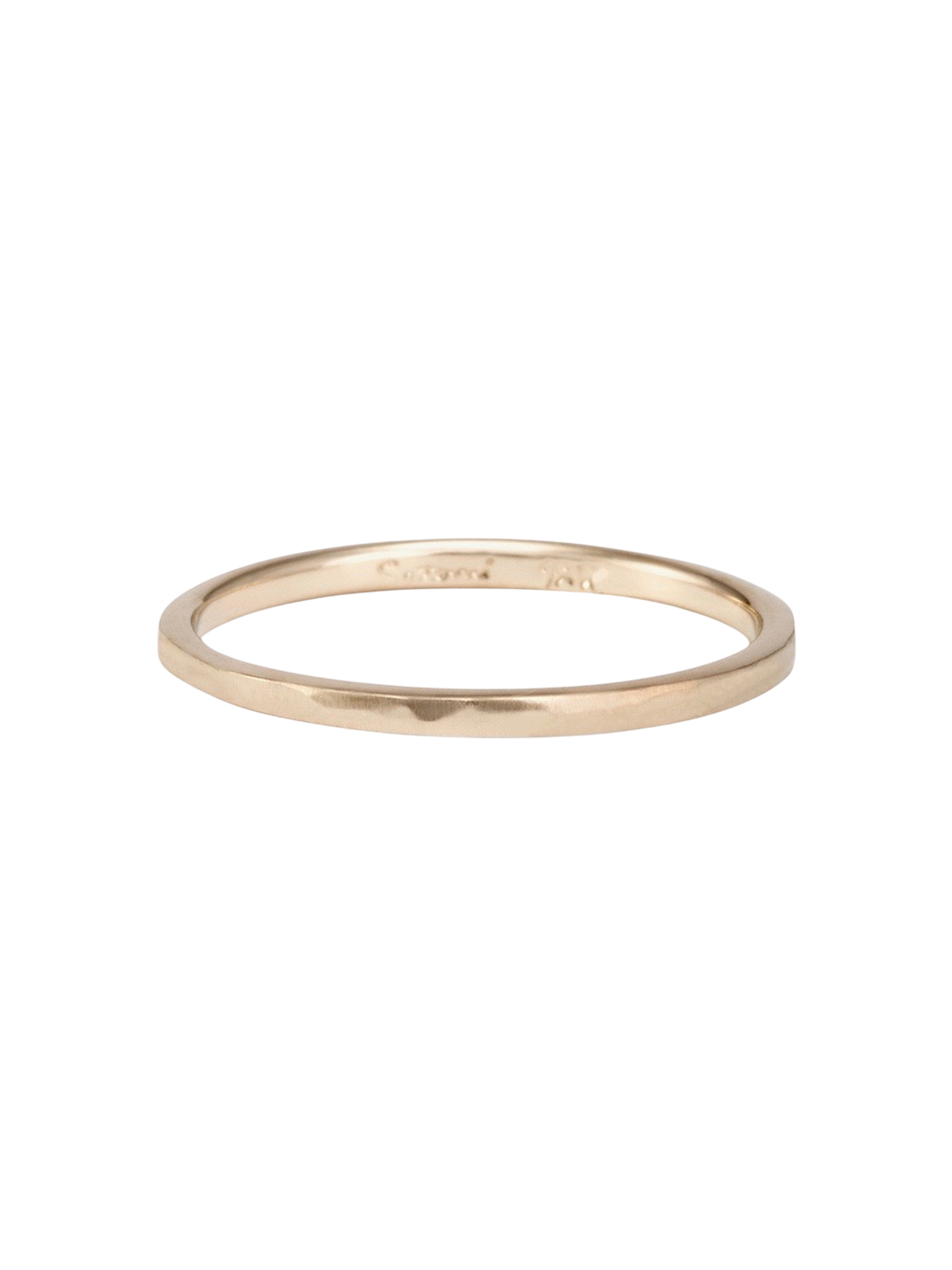 1.6mm hammered texture band