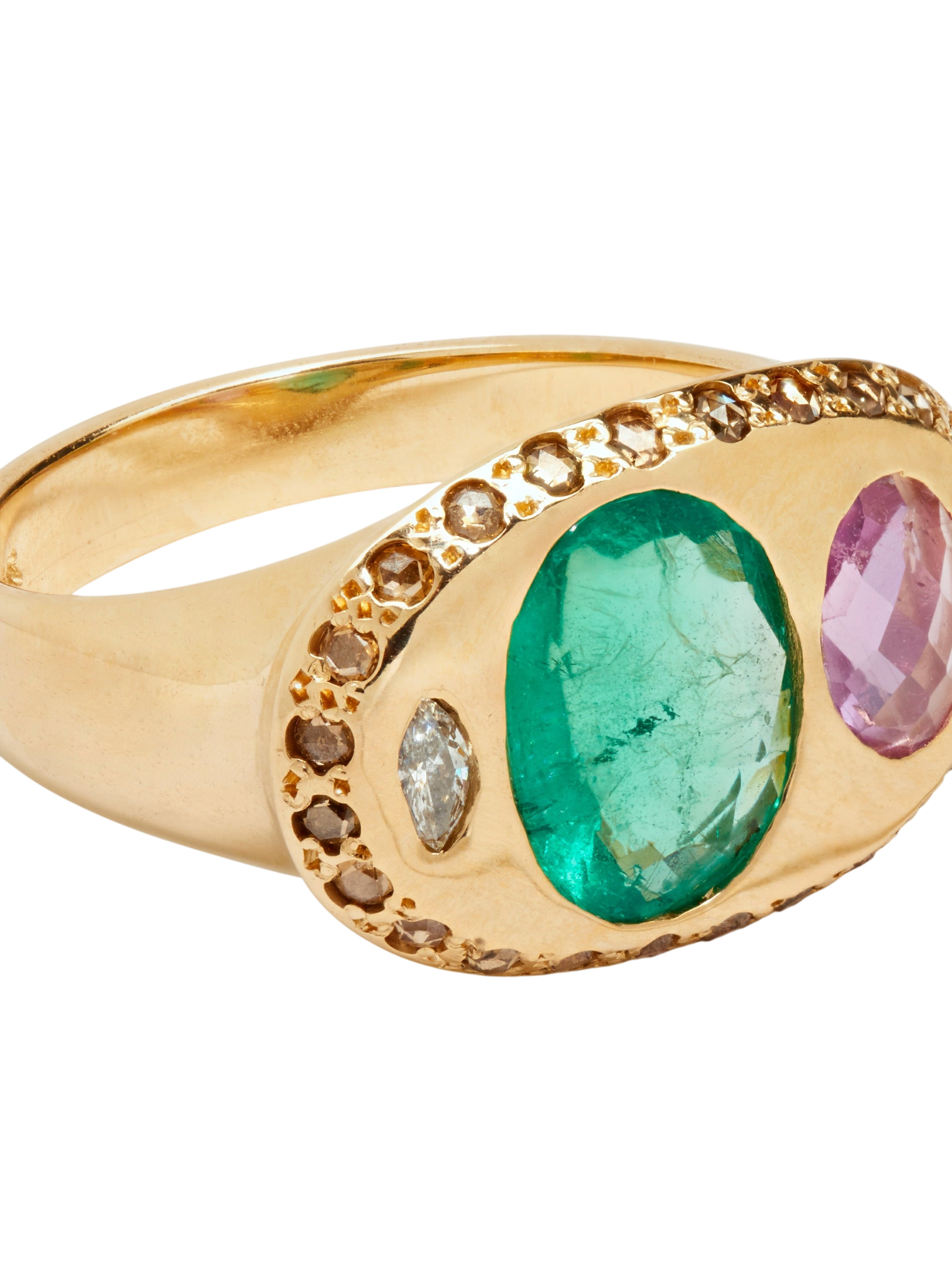 The Nandi Ring with Emerald photo