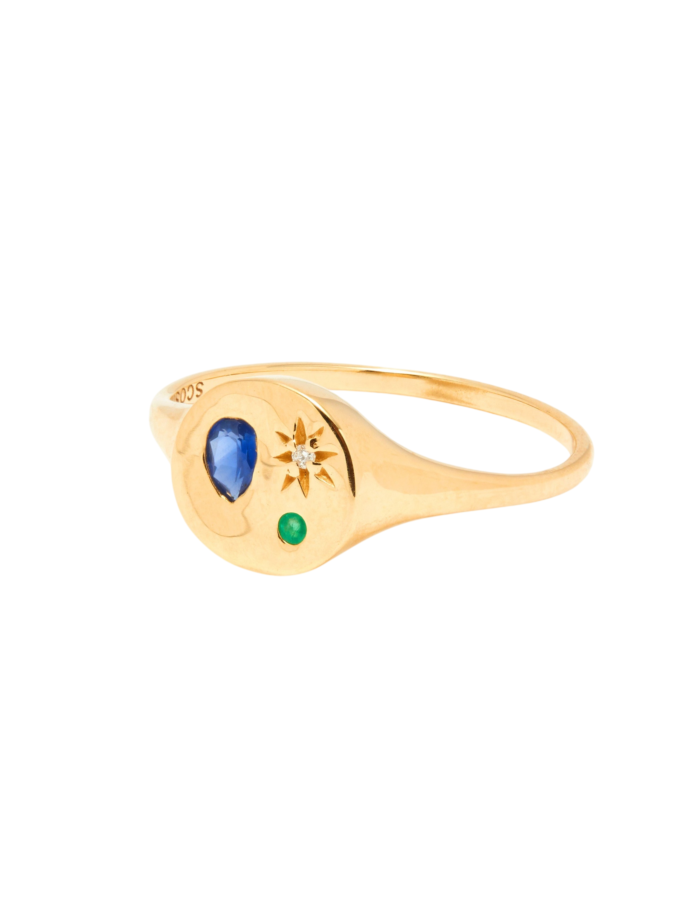 Night Market Round Signet Ring - Dusk photo