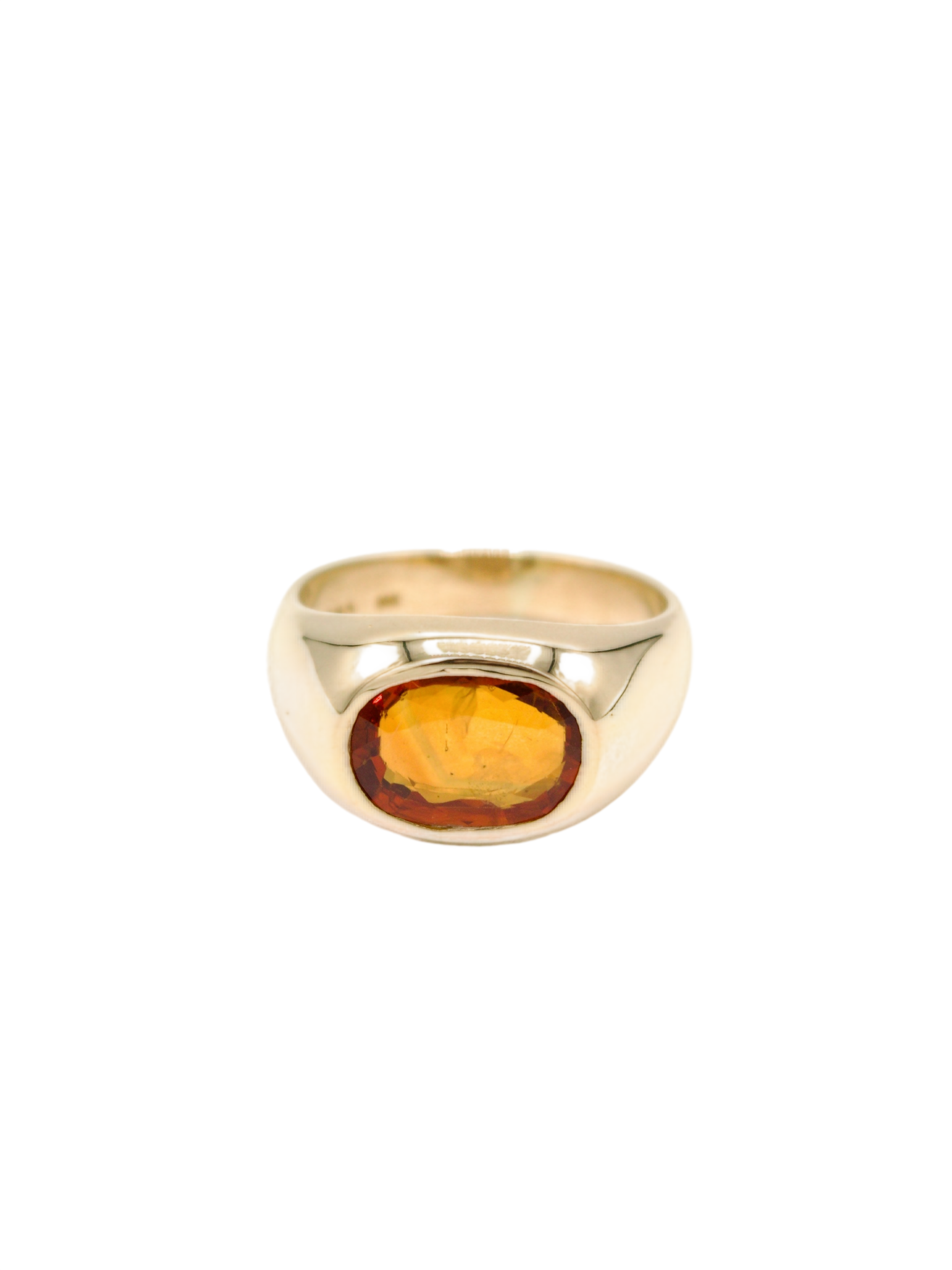 Cassia Ring with Orange Sapphire photo