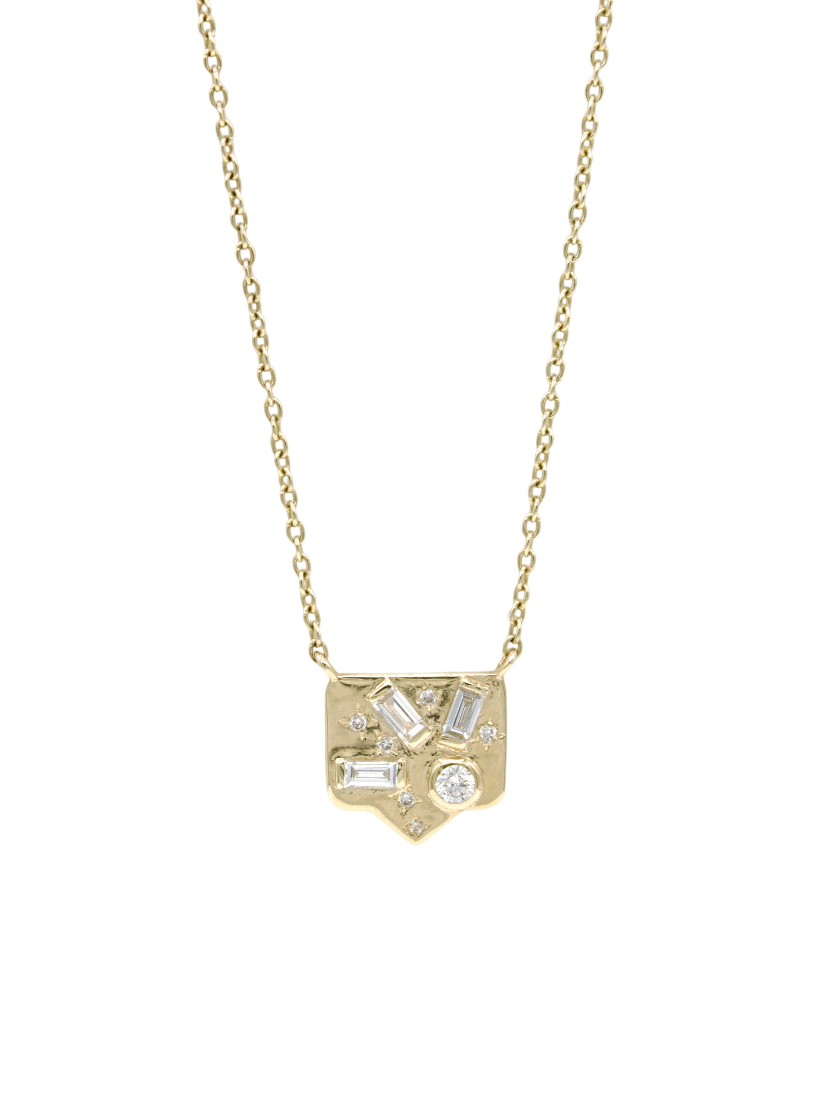 Sunrise Necklace in Diamond photo