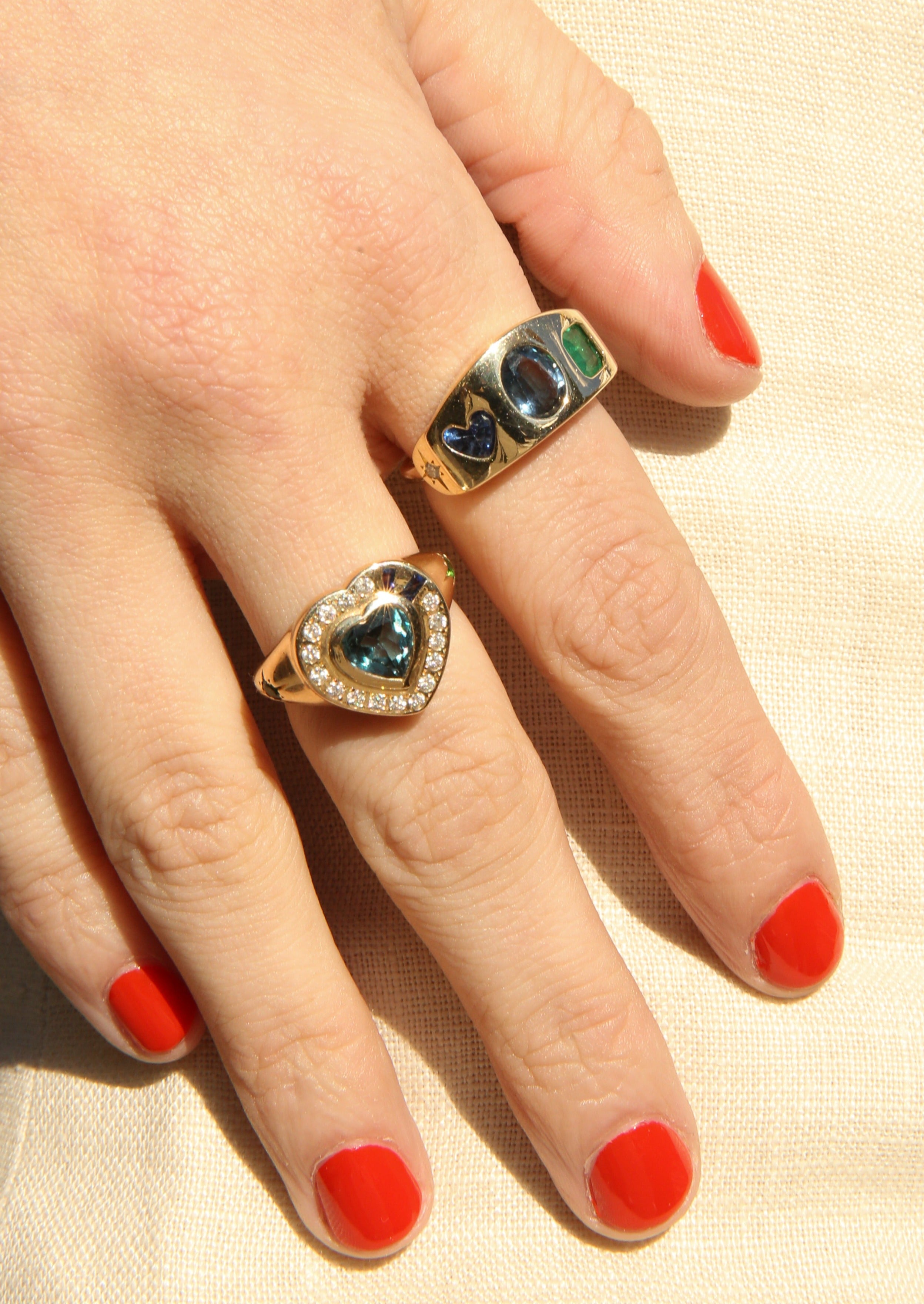 The Everlasting Love Ring with Blue Topaz