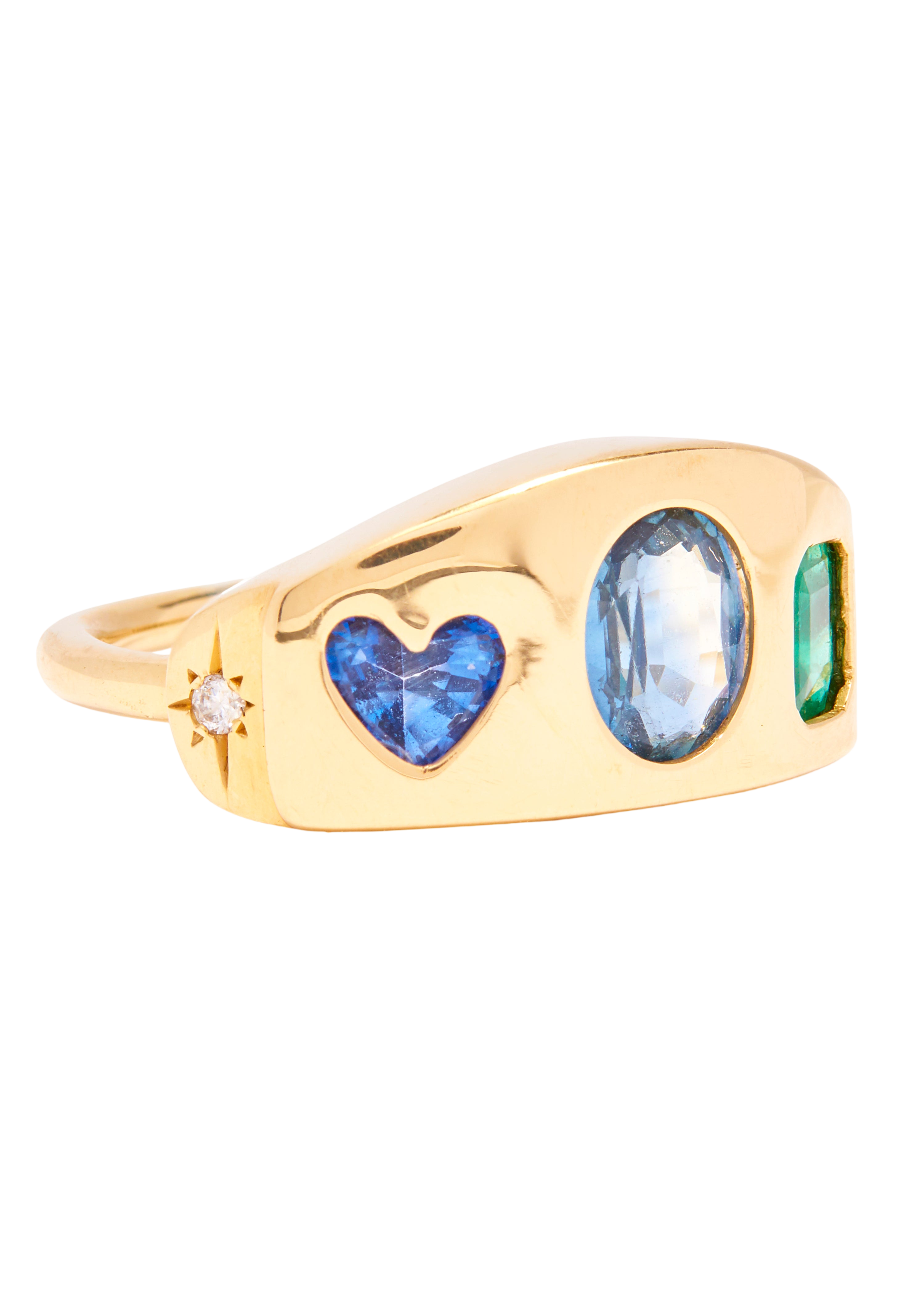 The Everlasting Love Ring with Blue Topaz