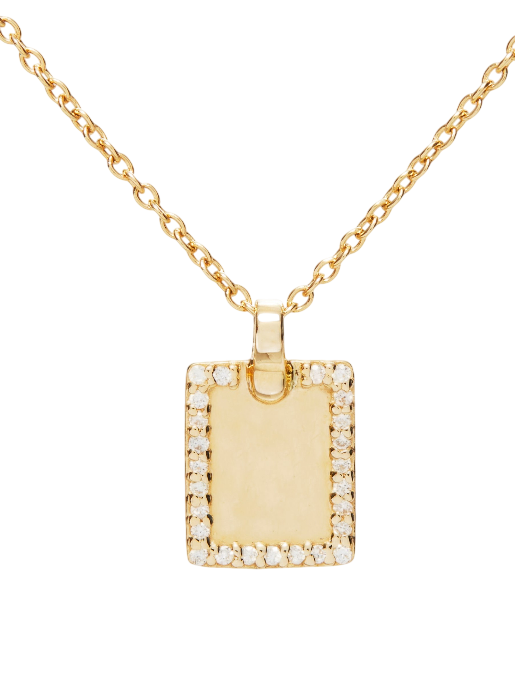 Diamond Tag Necklace photo