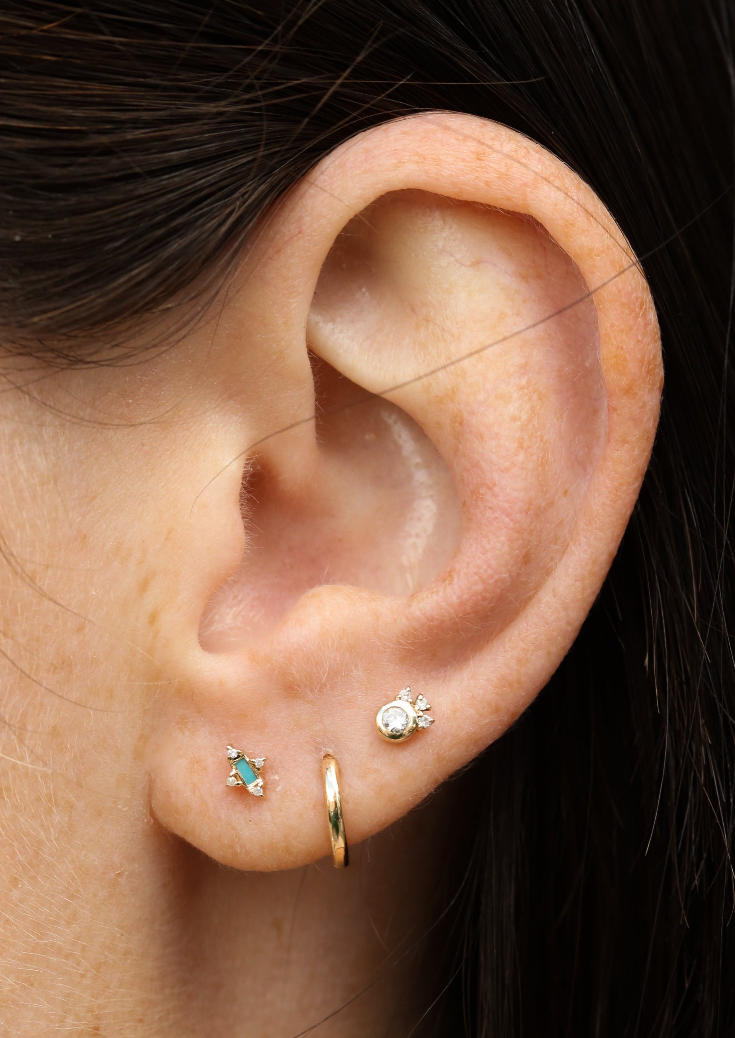Amulet Stud with Turquoise
