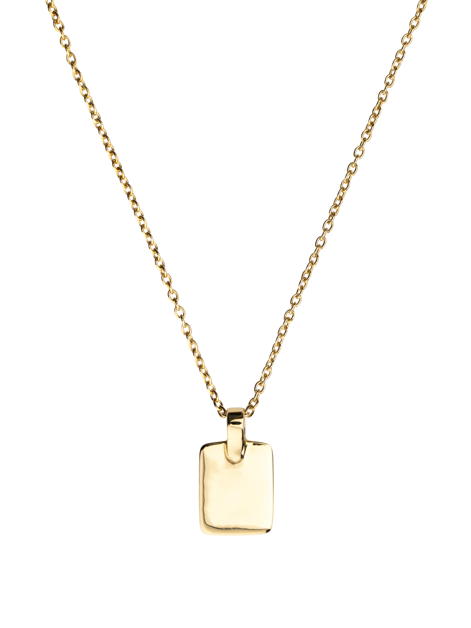 Classic tag necklace