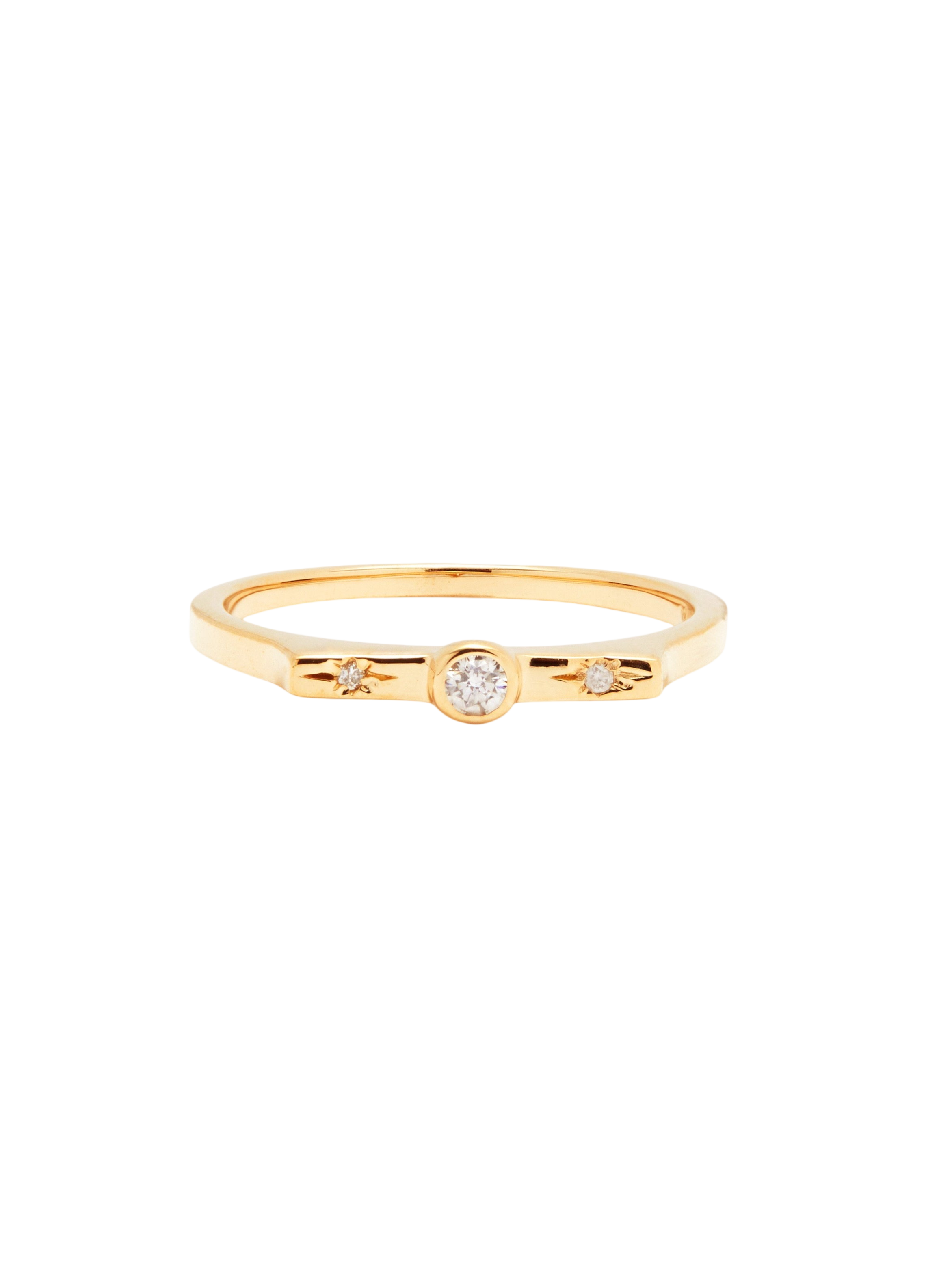Wish Stack Ring In Diamond photo