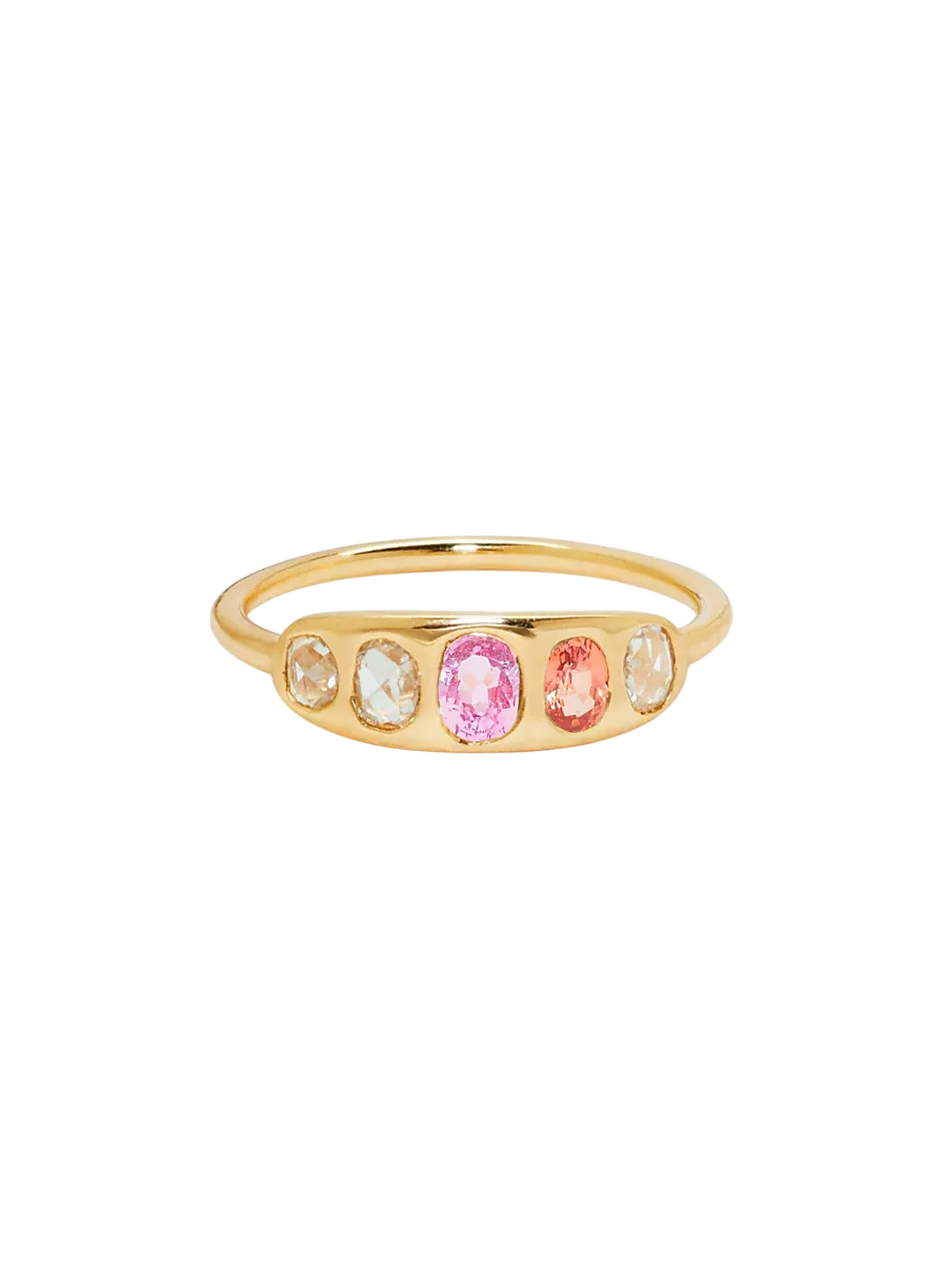 The Asha Ring with Mixed Sapphires