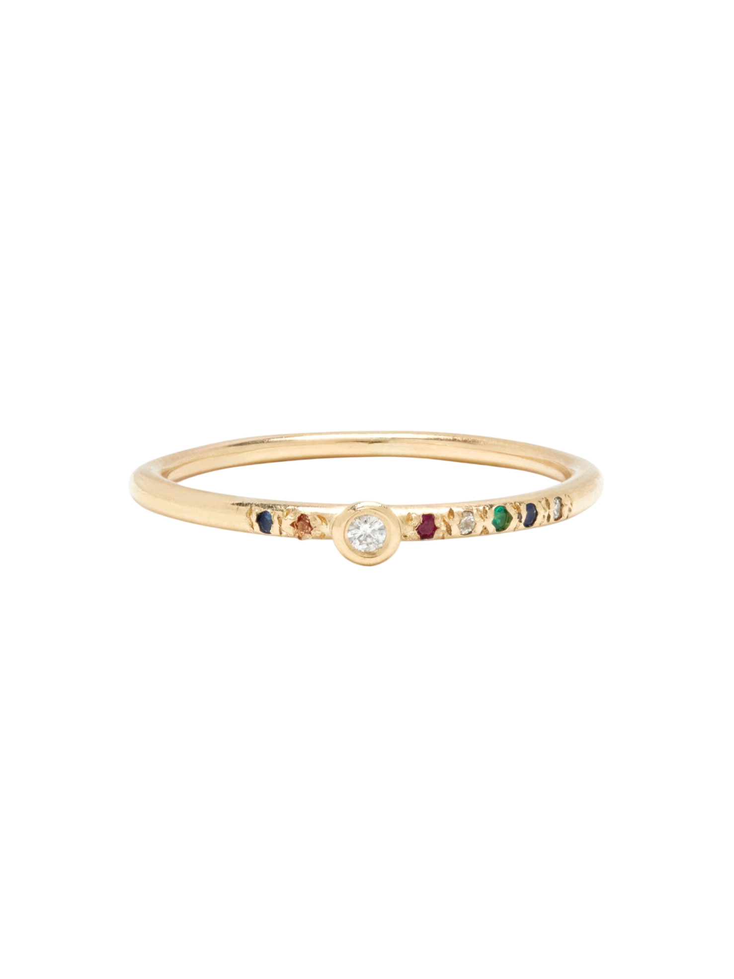 Diamond Dot Rainbow Gems Stack Band photo