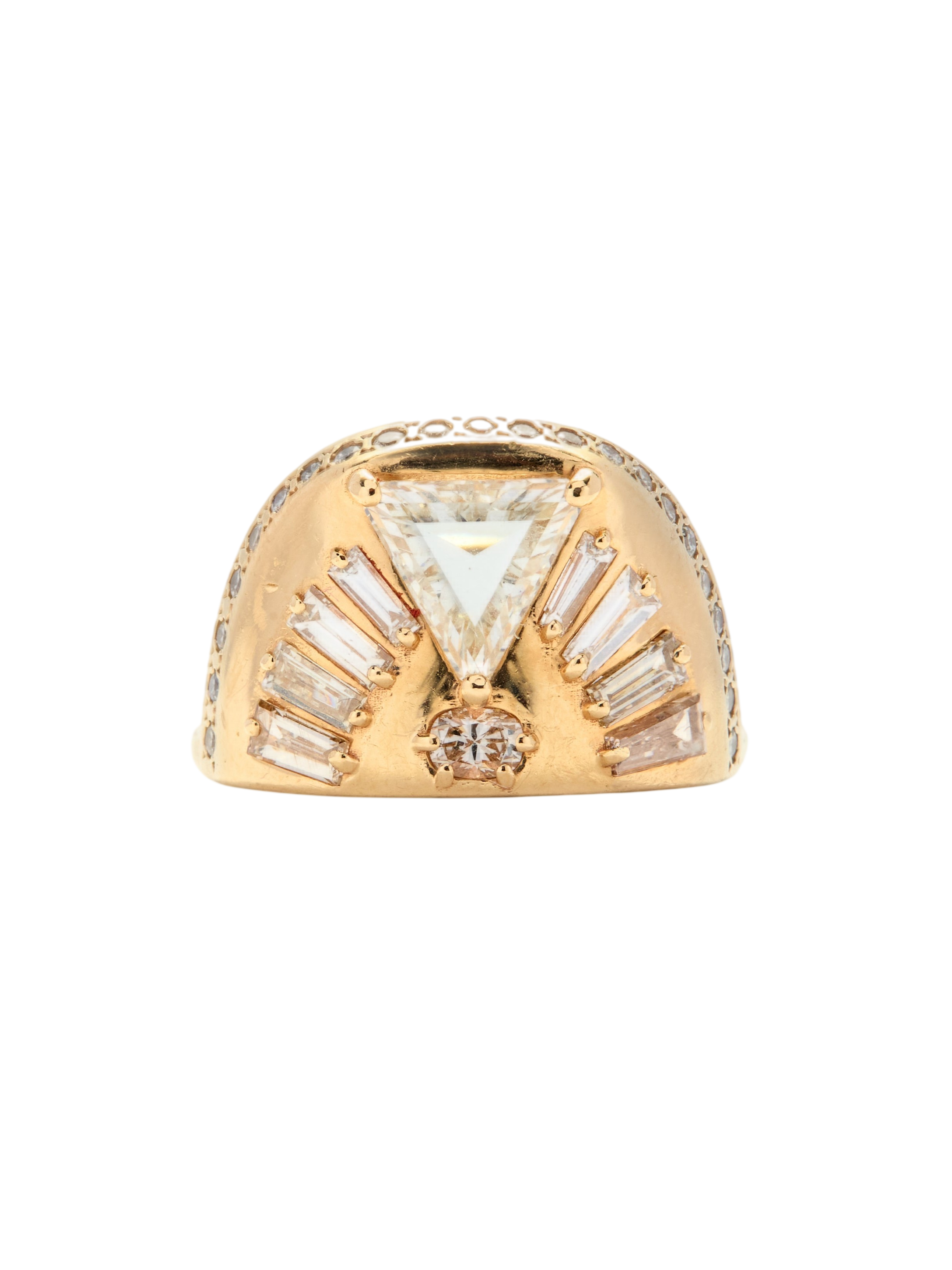 Tsoline Trillion Diamond Ring photo