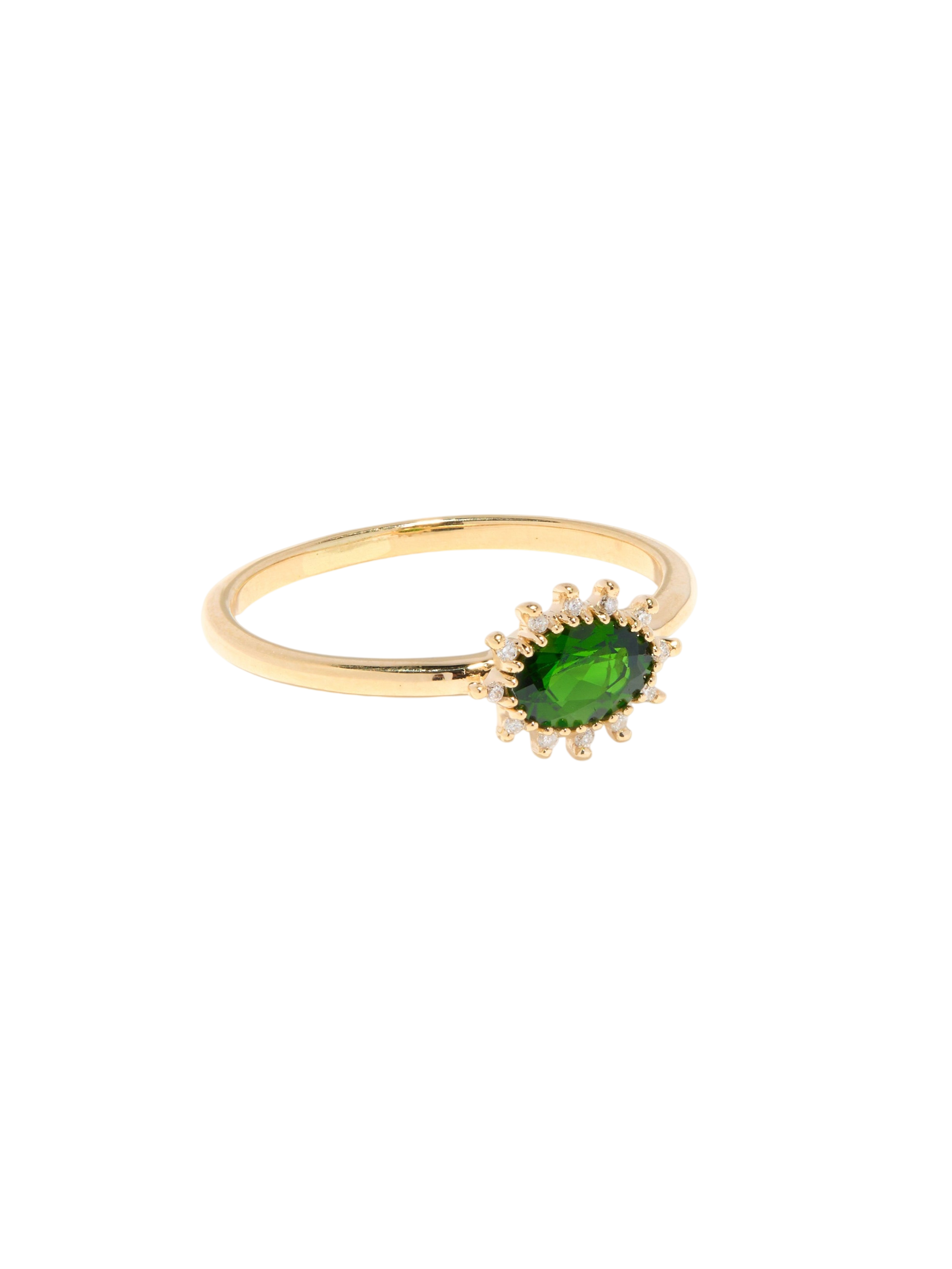 The Diana Ring with Chrome Diopside photo
