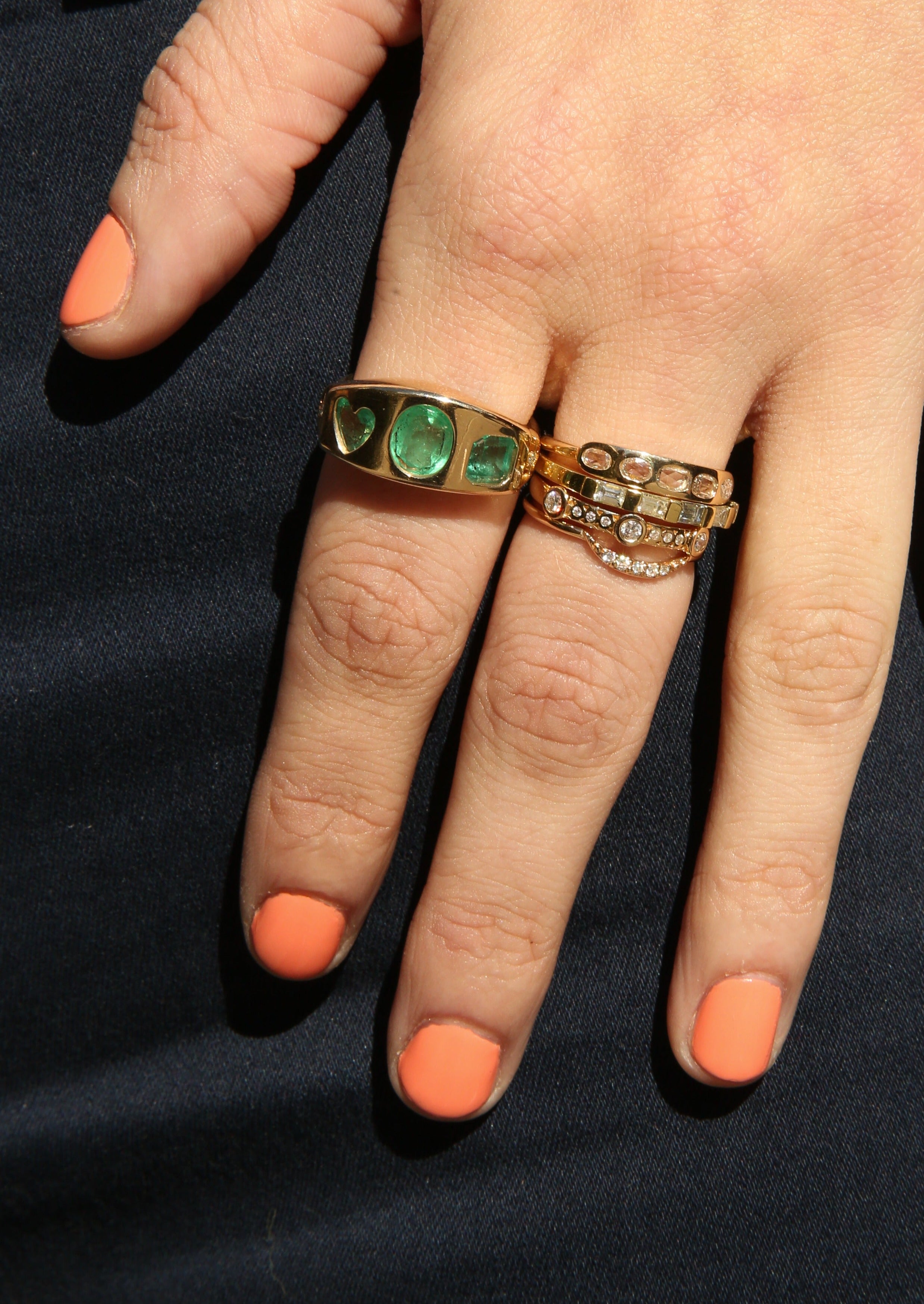 The Everlasting Love Ring with Emeralds